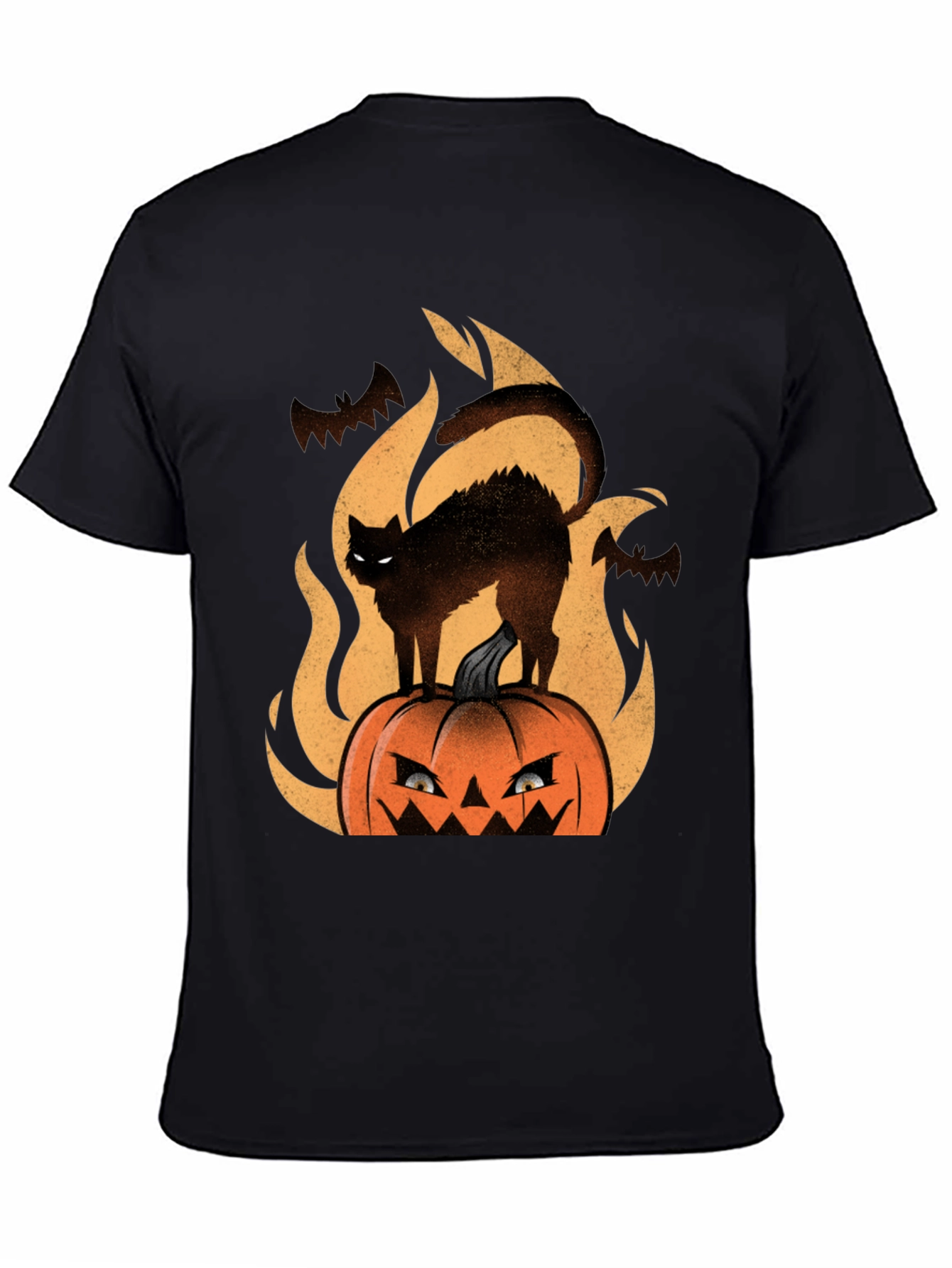 Halloween Cat Pumpkin T-Shirt