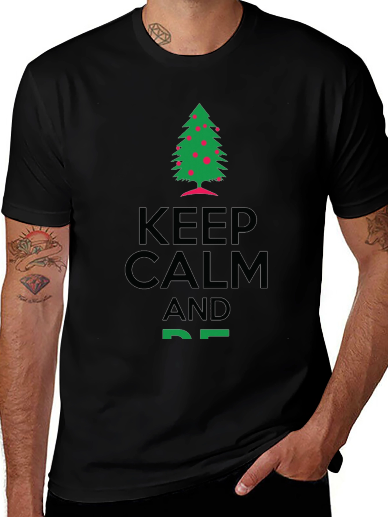 Keep Calm & Tree On T-Shirt - Holiday Cheer