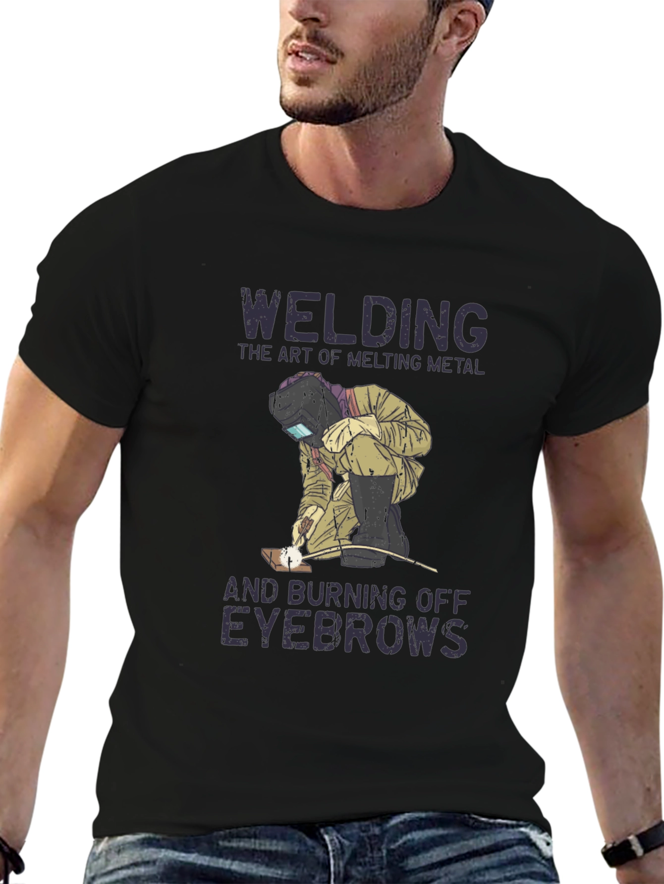 Welding Humor T-Shirt: Art of Melting Metal