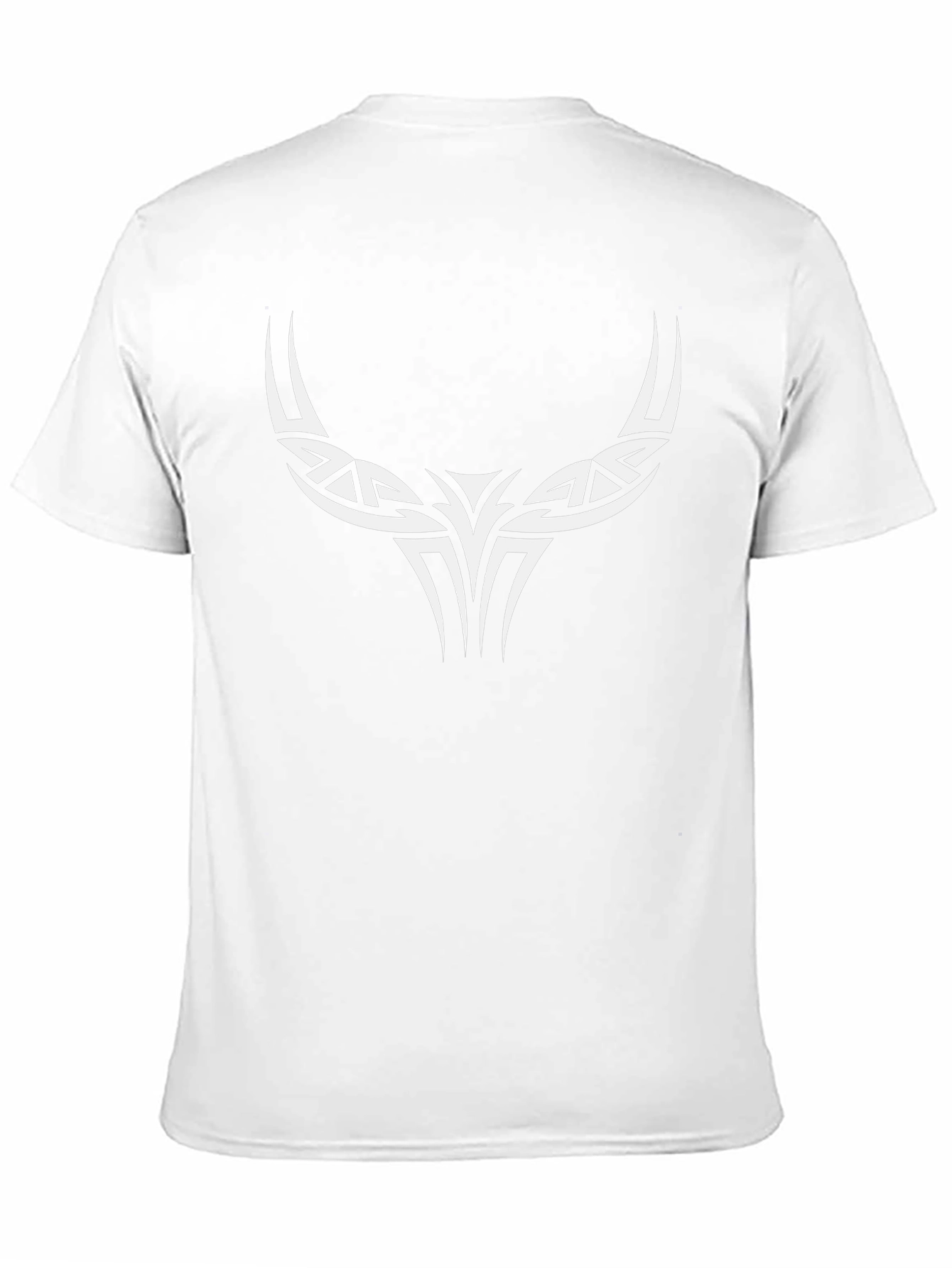 Tribal Bull Horn Black T-Shirt