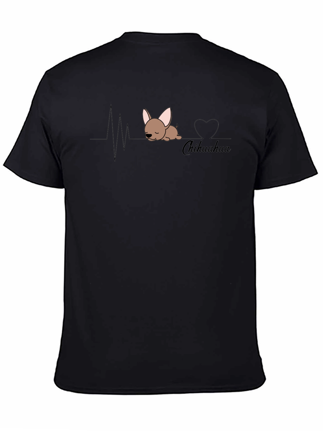 Chihuahua Heartbeat T-Shirt - Cute Dog Lover Tee