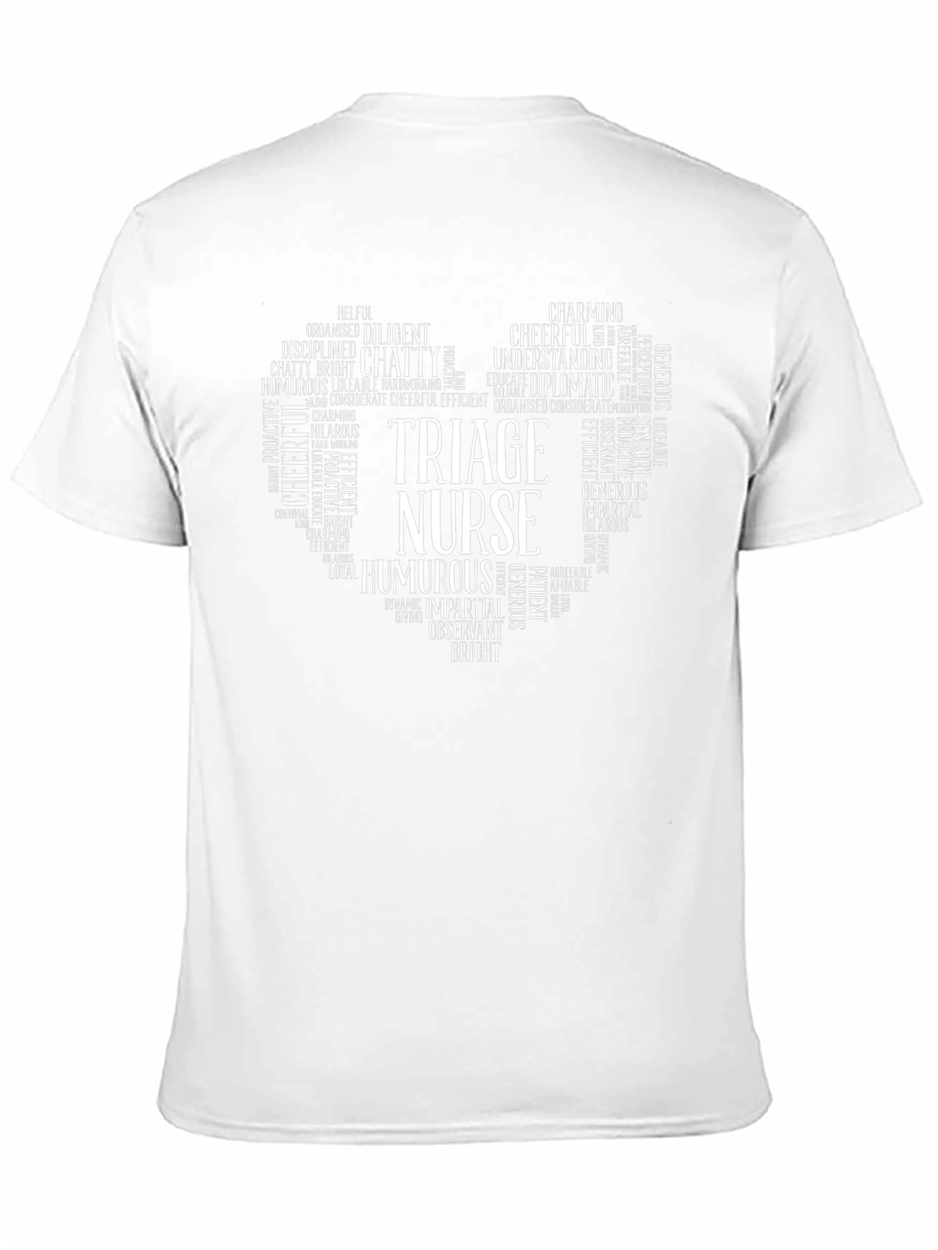 Triage Nurse Word Art Heart T-Shirt