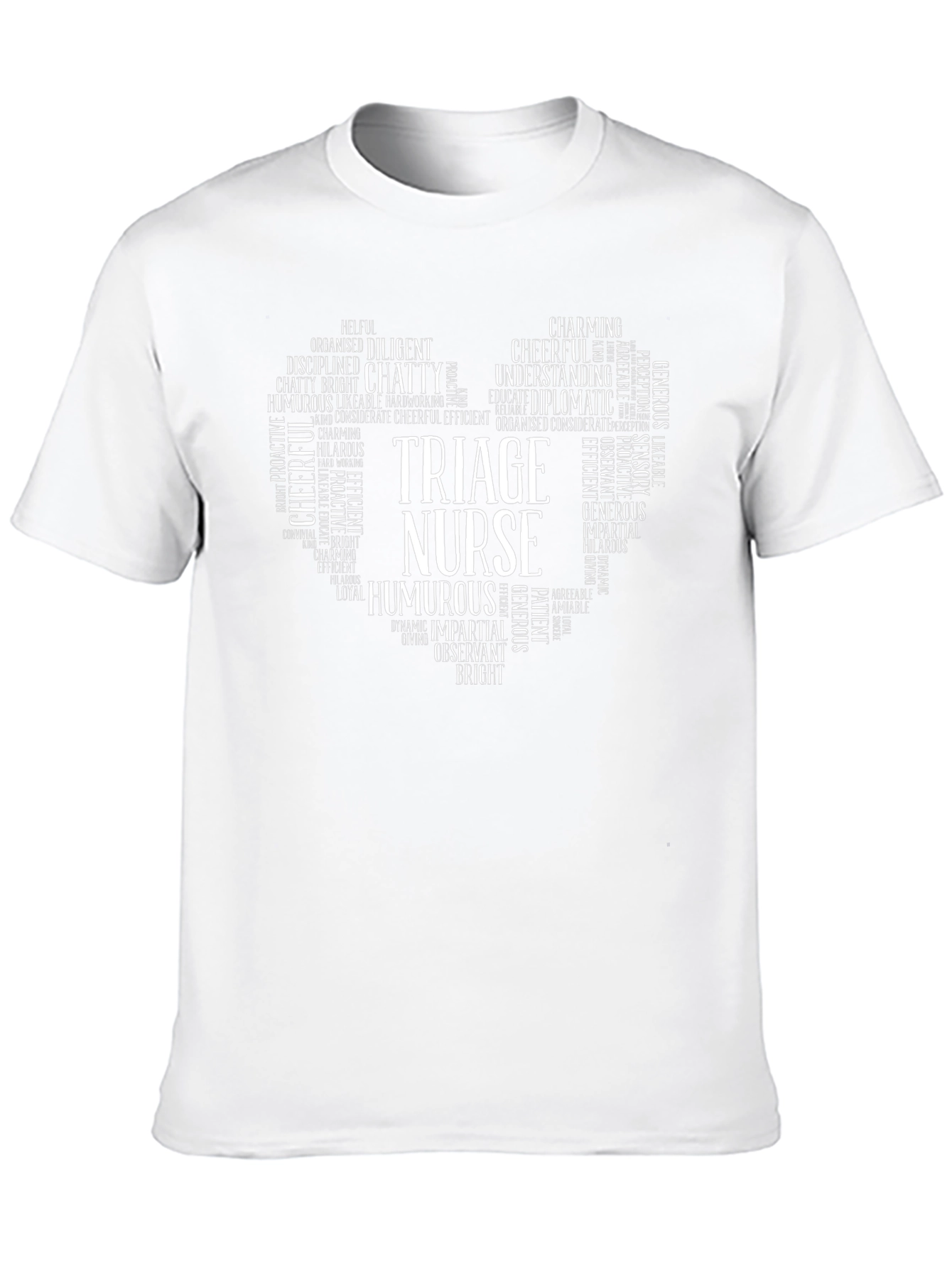Triage Nurse Word Art Heart T-Shirt