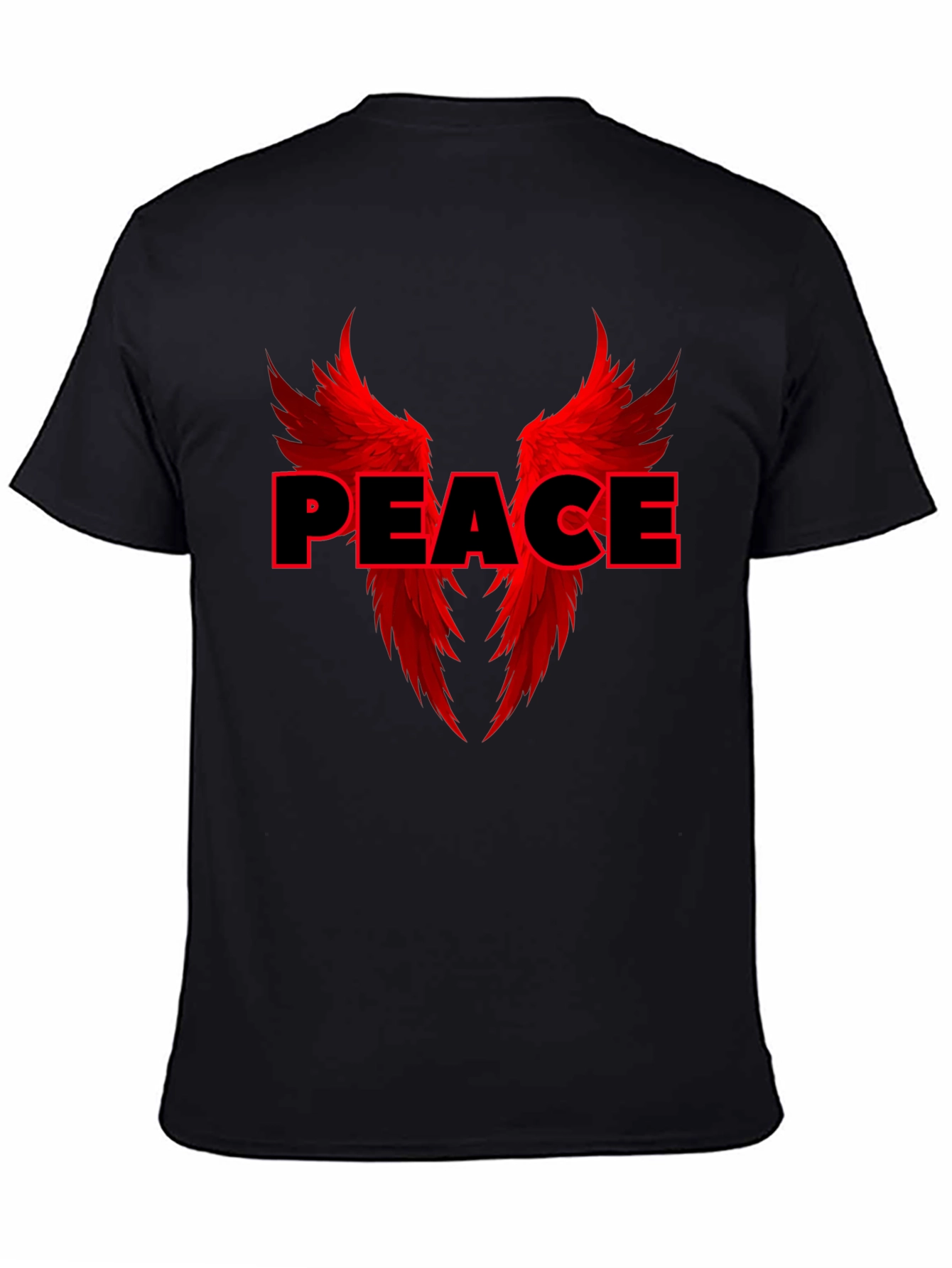 Peace Angel Wings Graphic T-Shirt