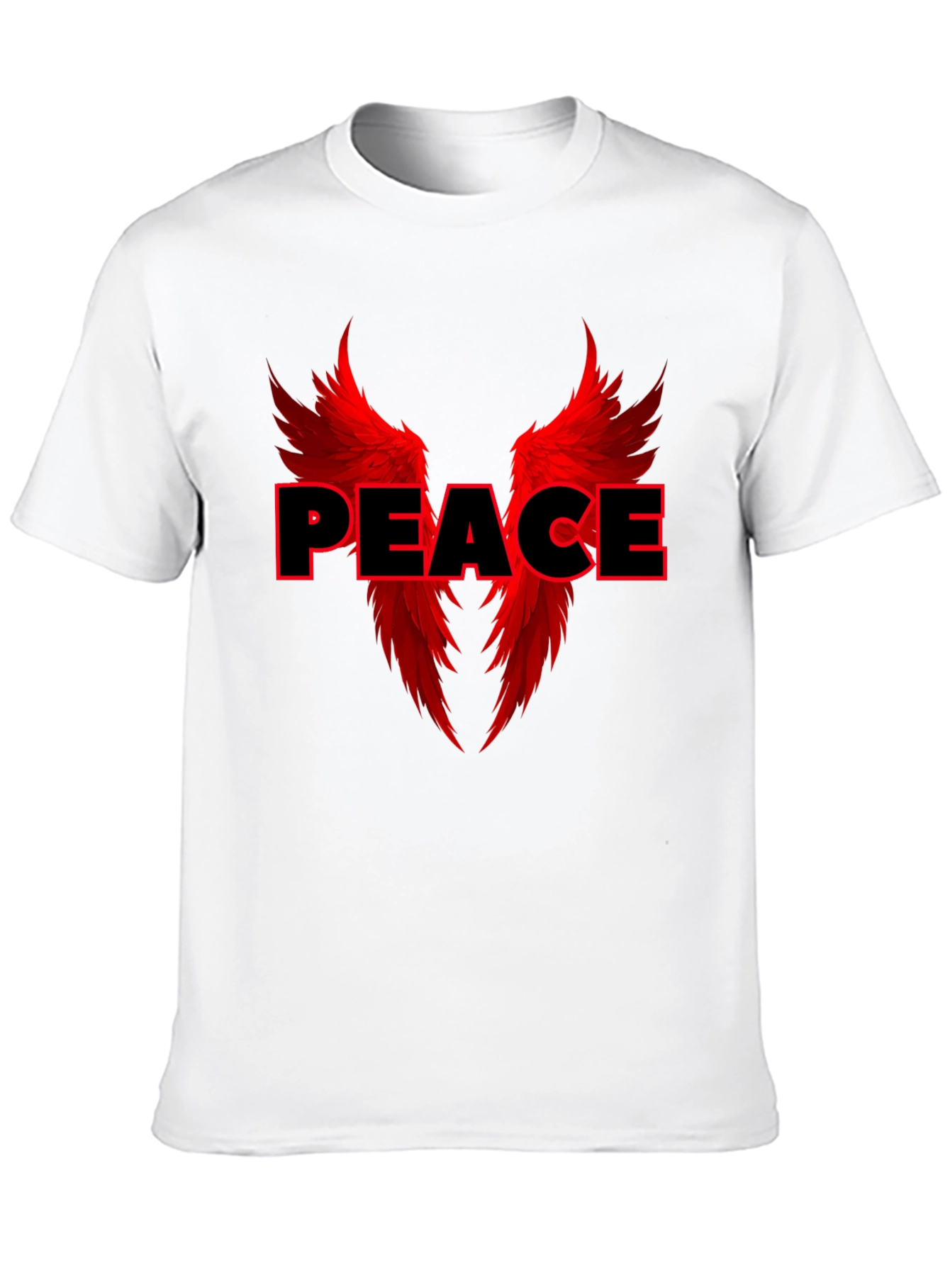 Peace Angel Wings Graphic T-Shirt