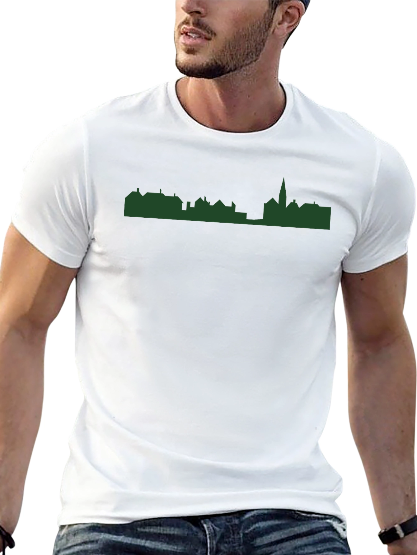 Cityscape Silhouette Tee - Black