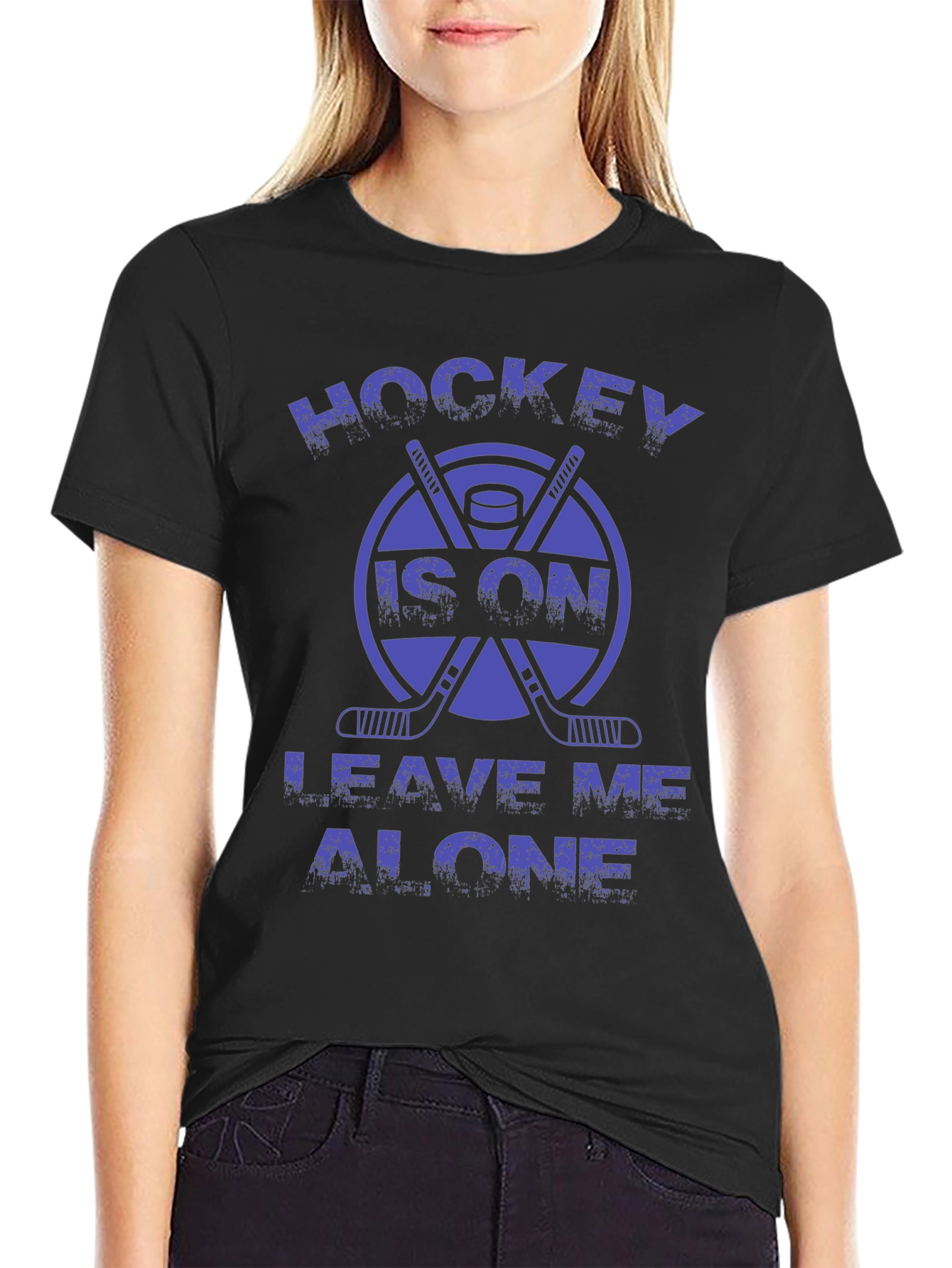Hockey Is On T-Shirt - Leave Me Alone