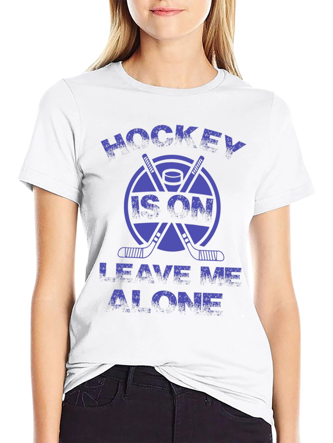 Hockey Is On T-Shirt - Leave Me Alone