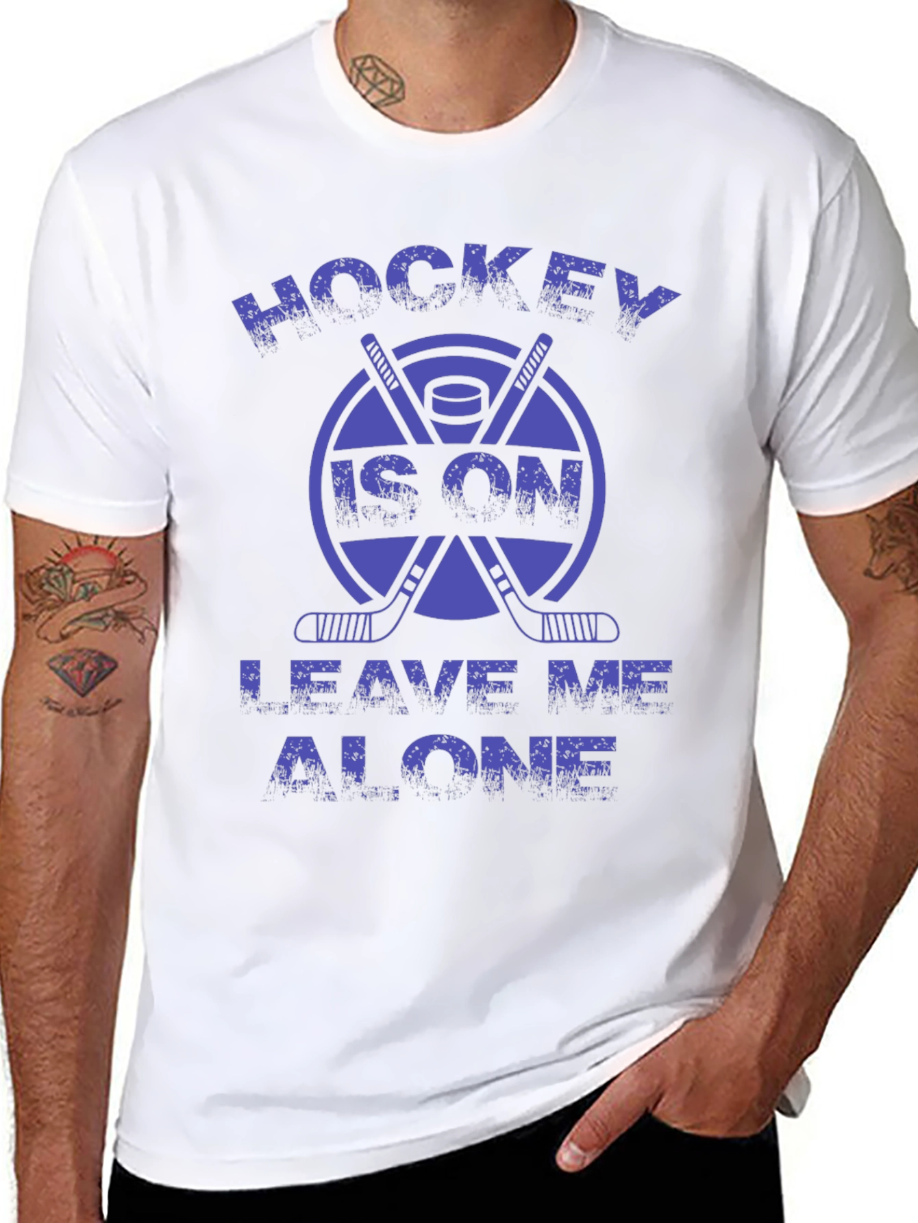 Hockey Is On T-Shirt - Leave Me Alone