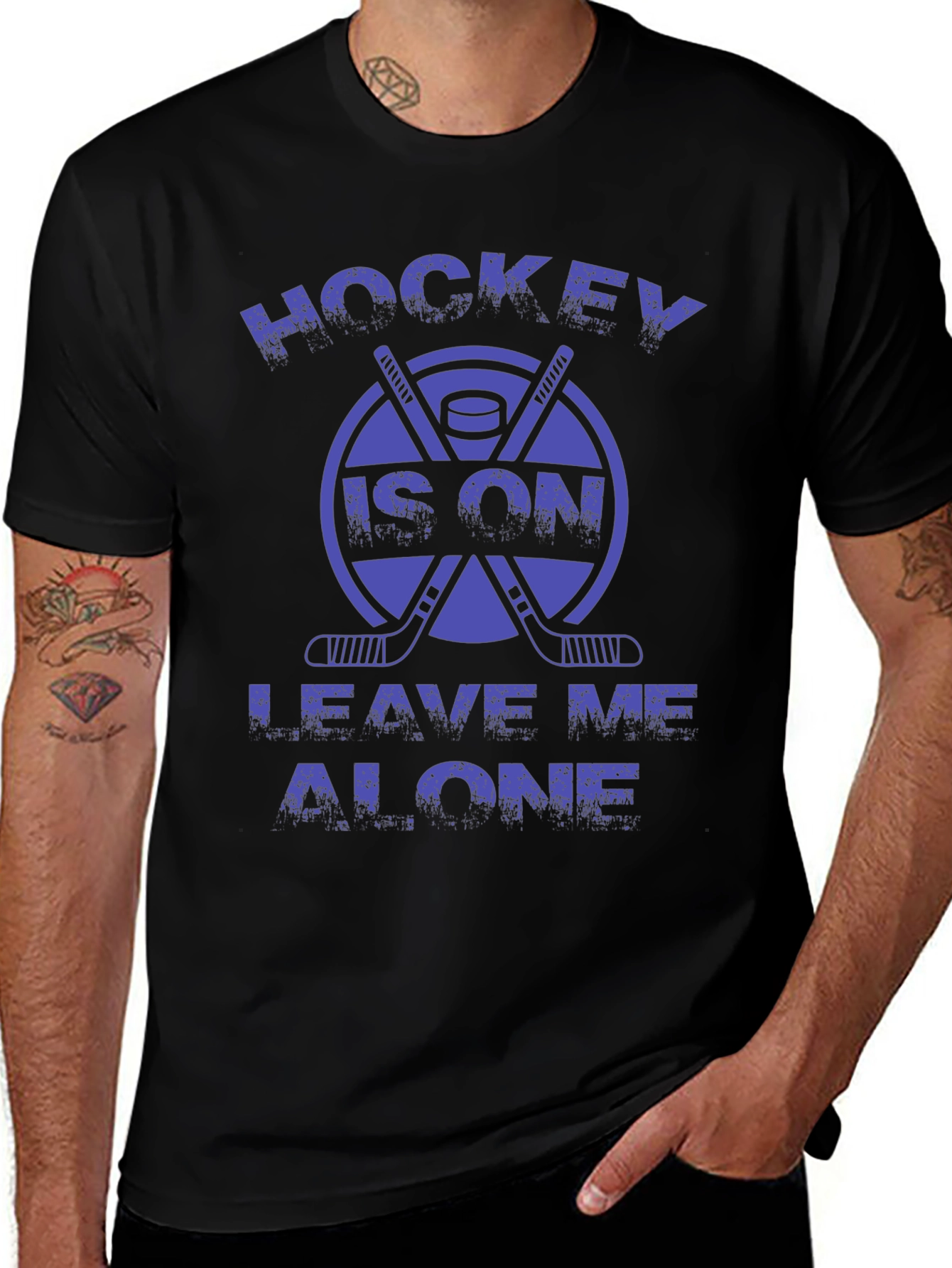 Hockey Is On T-Shirt - Leave Me Alone