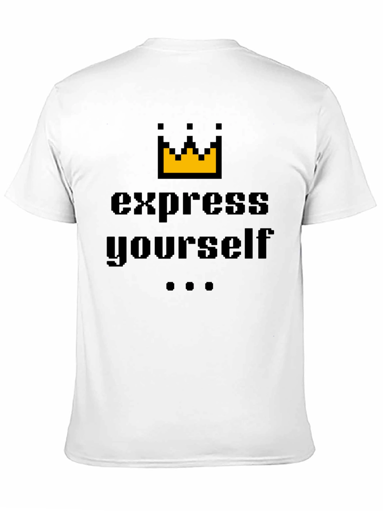 Express Yourself Graphic Tee - Black Cotton Blend Shirt