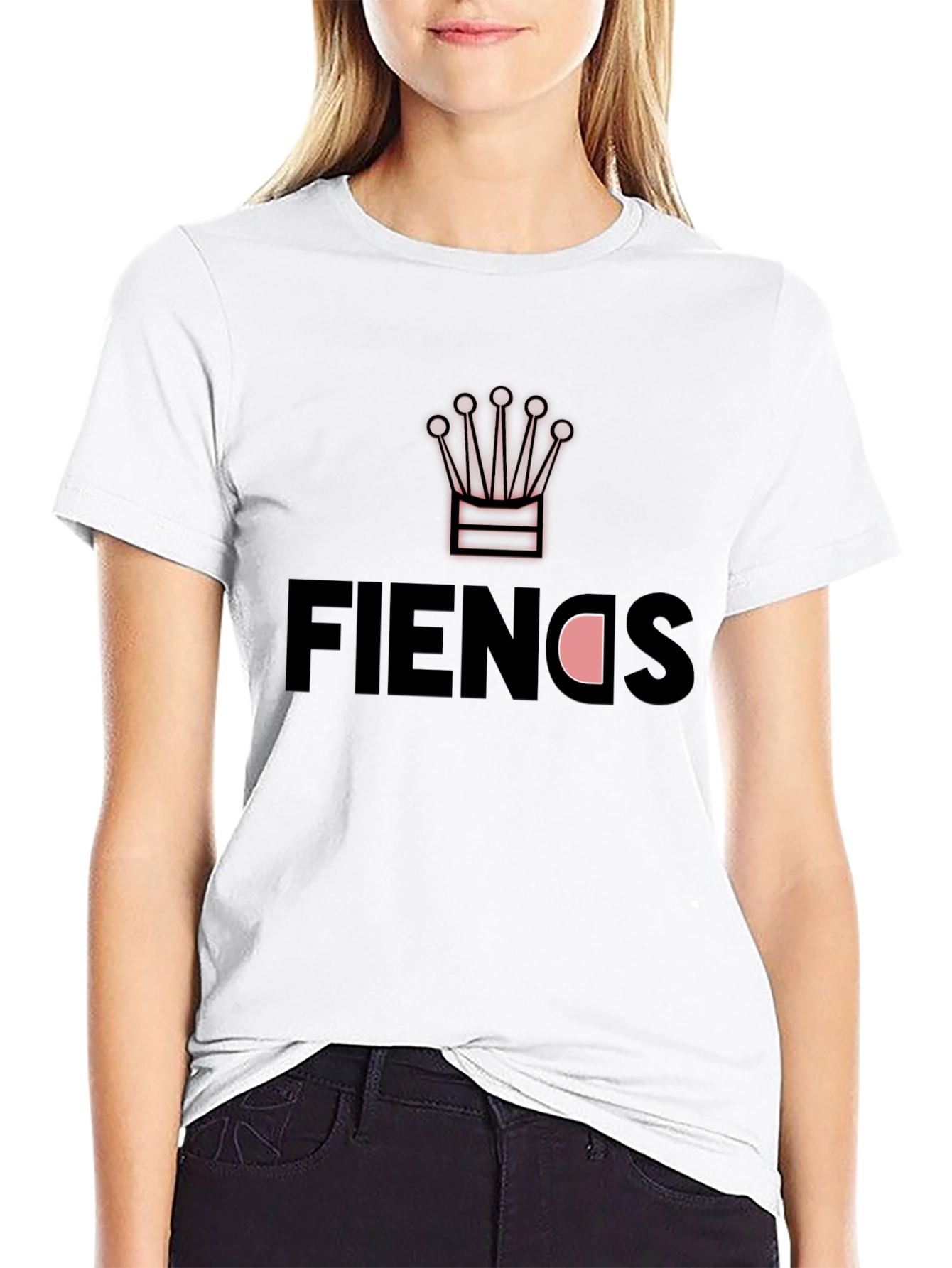 Fiends Graphic T-Shirt Crown Logo