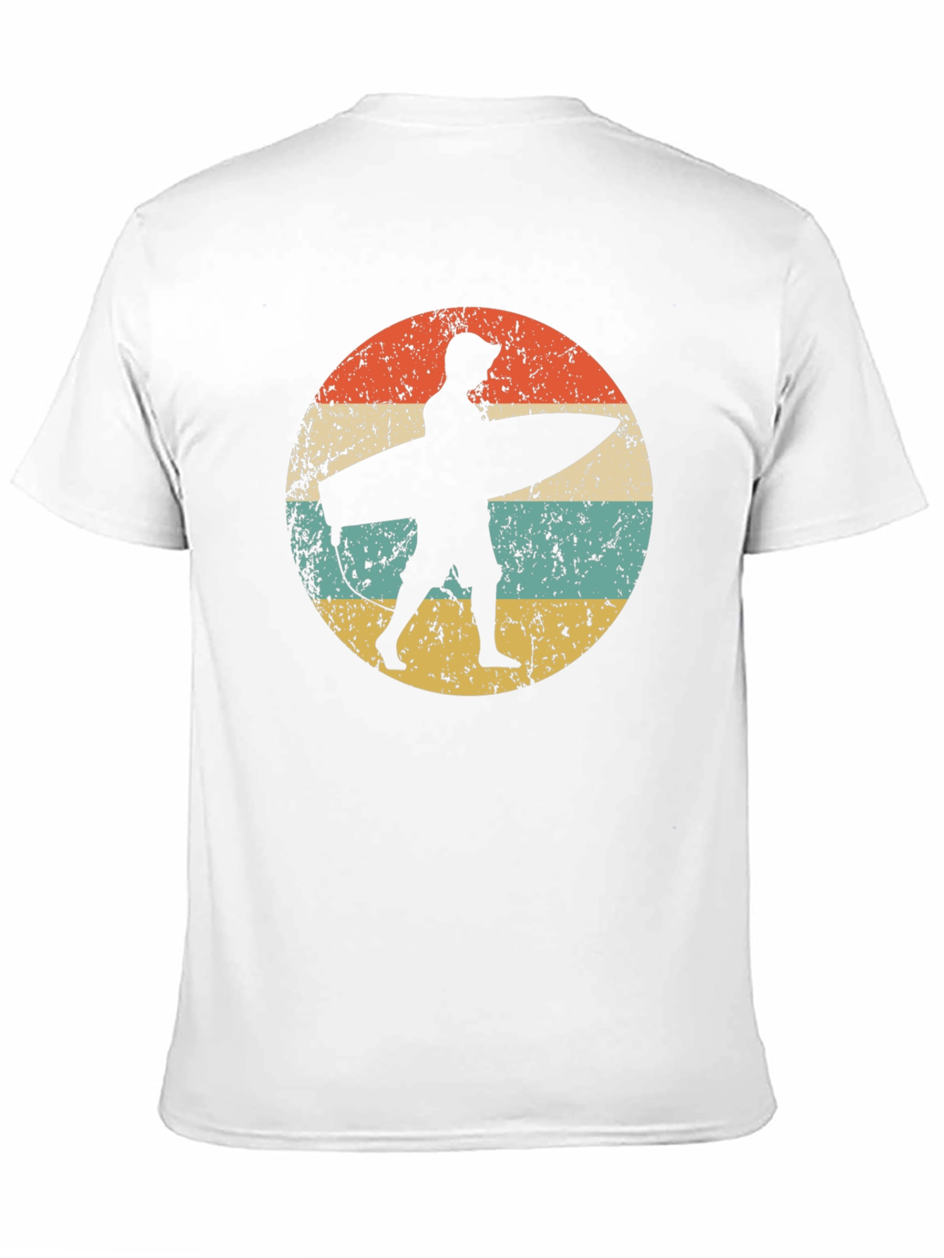 Retro Surfer Graphic Tee - Black Cotton Comfort