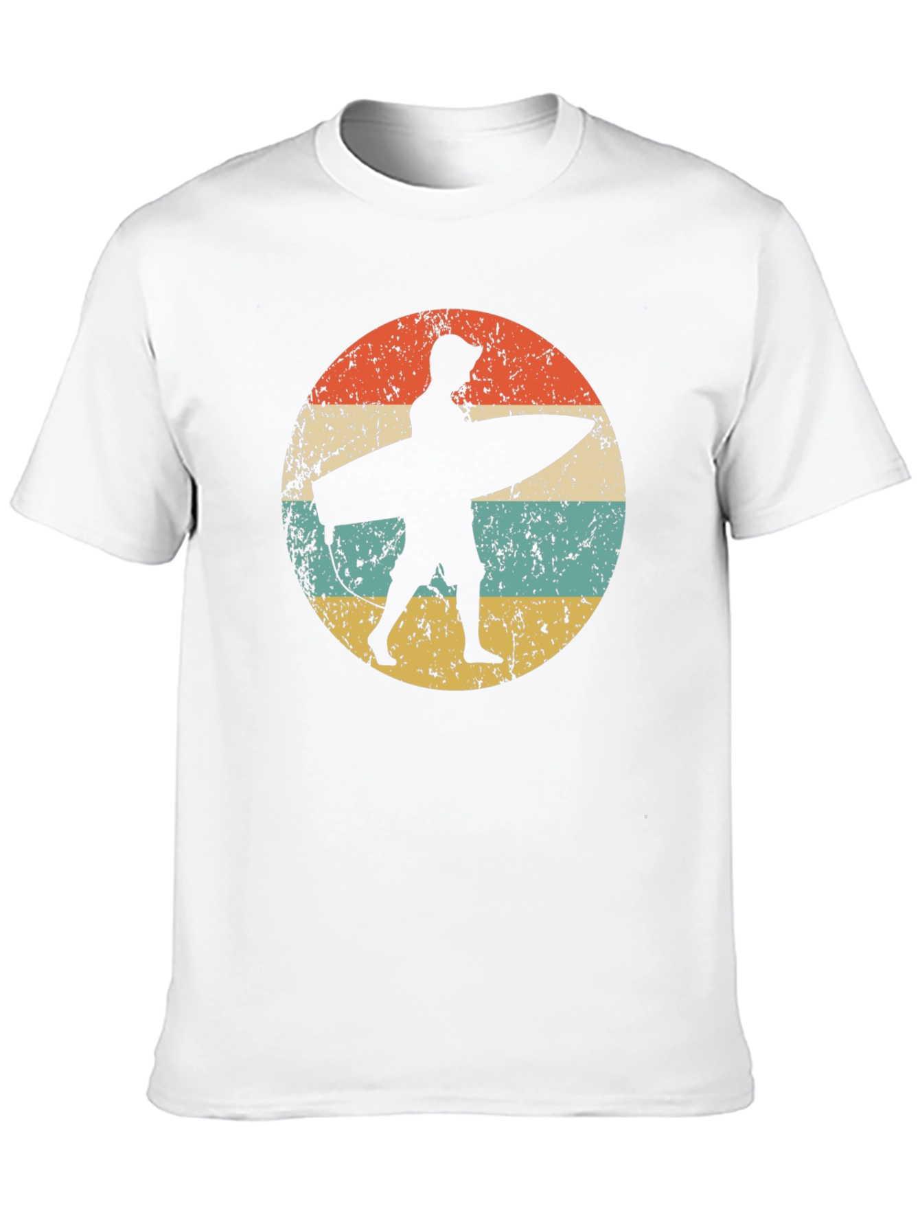 Retro Surfer Graphic Tee - Black Cotton Comfort