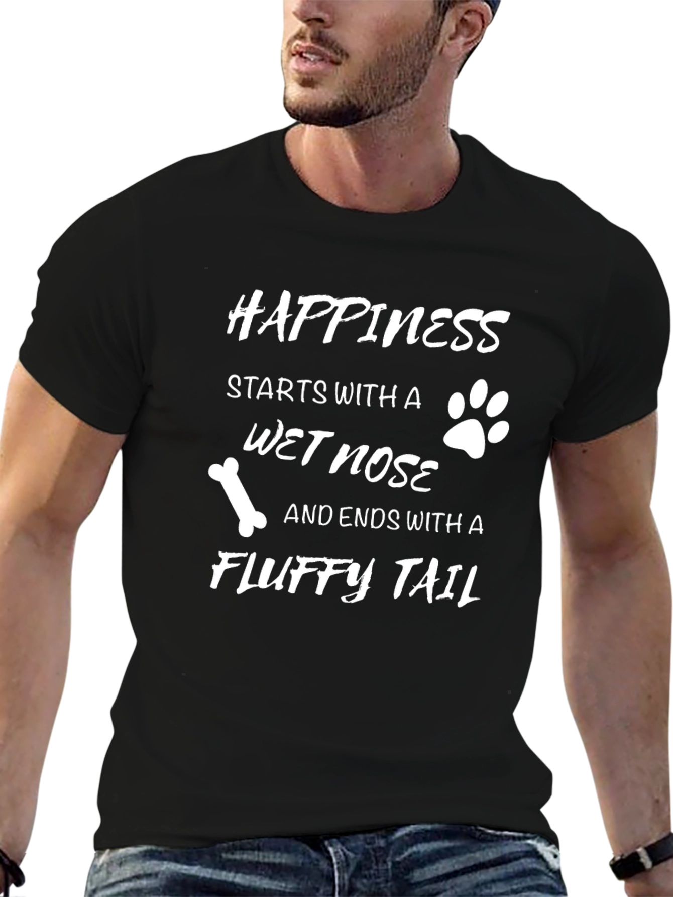 Happiness Starts With a Wet Nose T-Shirt