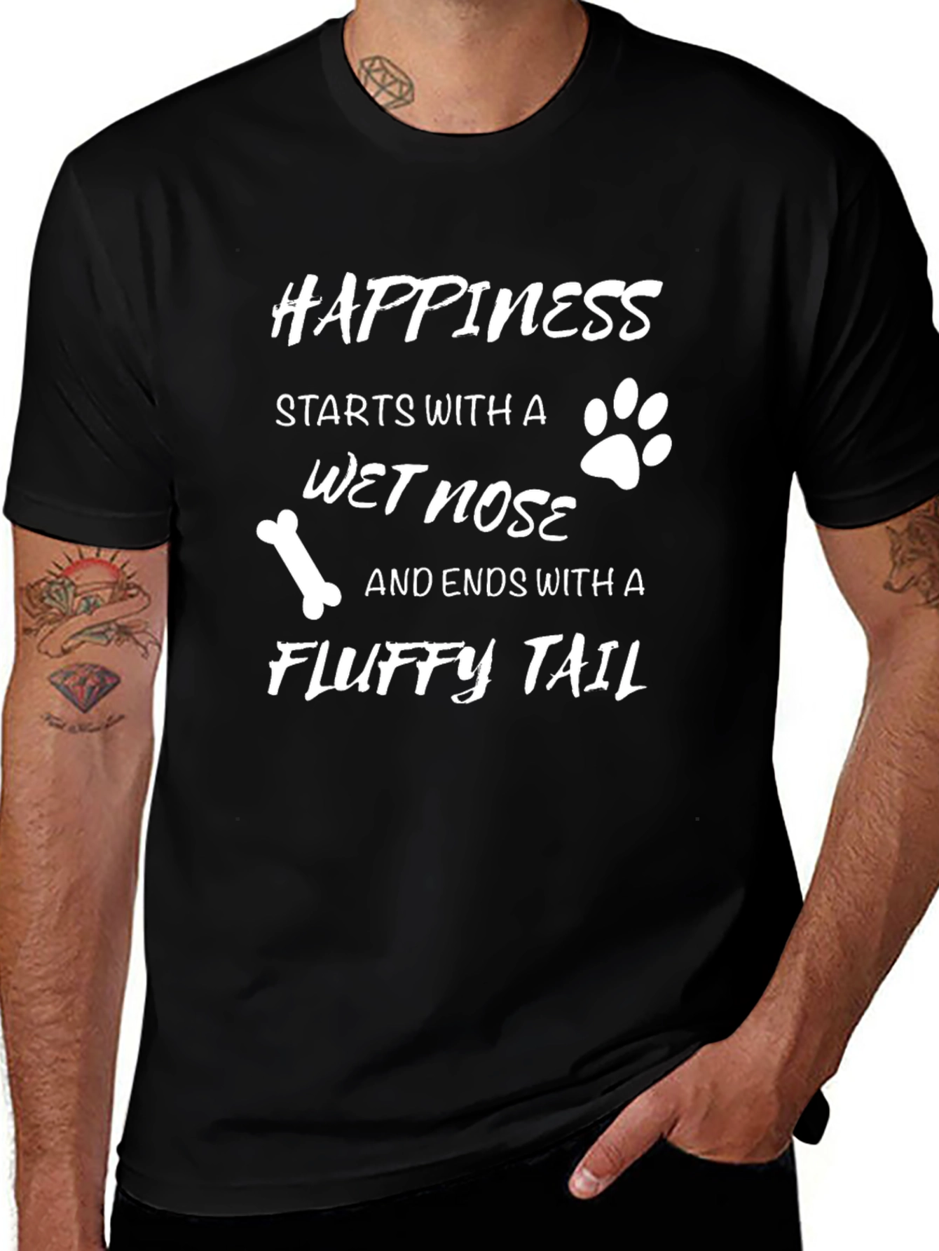 Happiness Starts With a Wet Nose T-Shirt