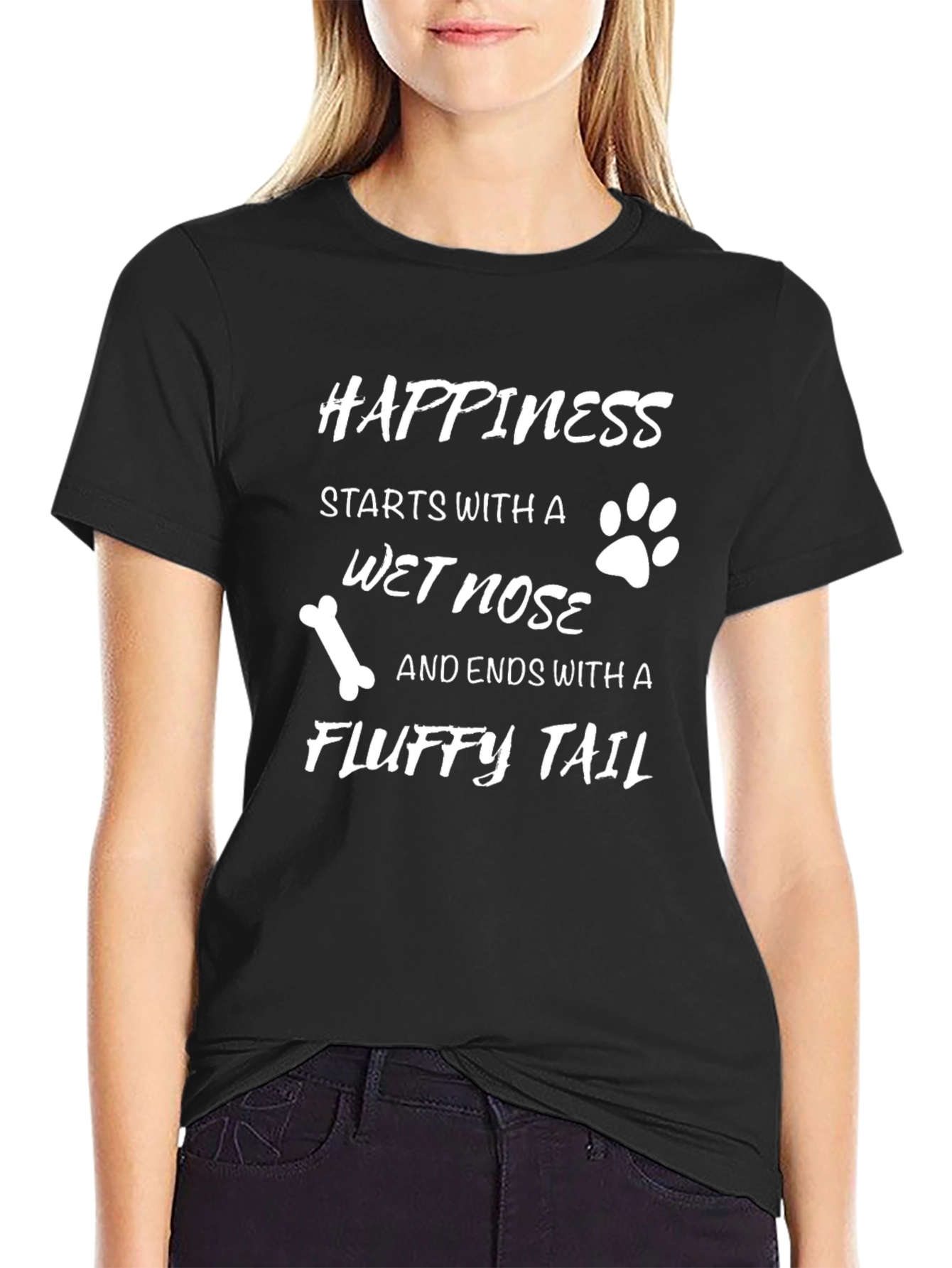 Happiness Starts With a Wet Nose T-Shirt