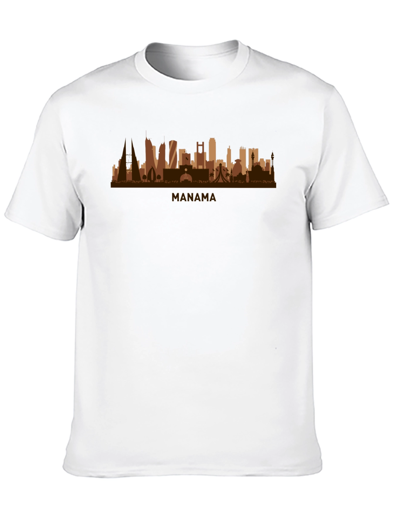 Manama Skyline Graphic Tee - Stylish Cityscape T-Shirt