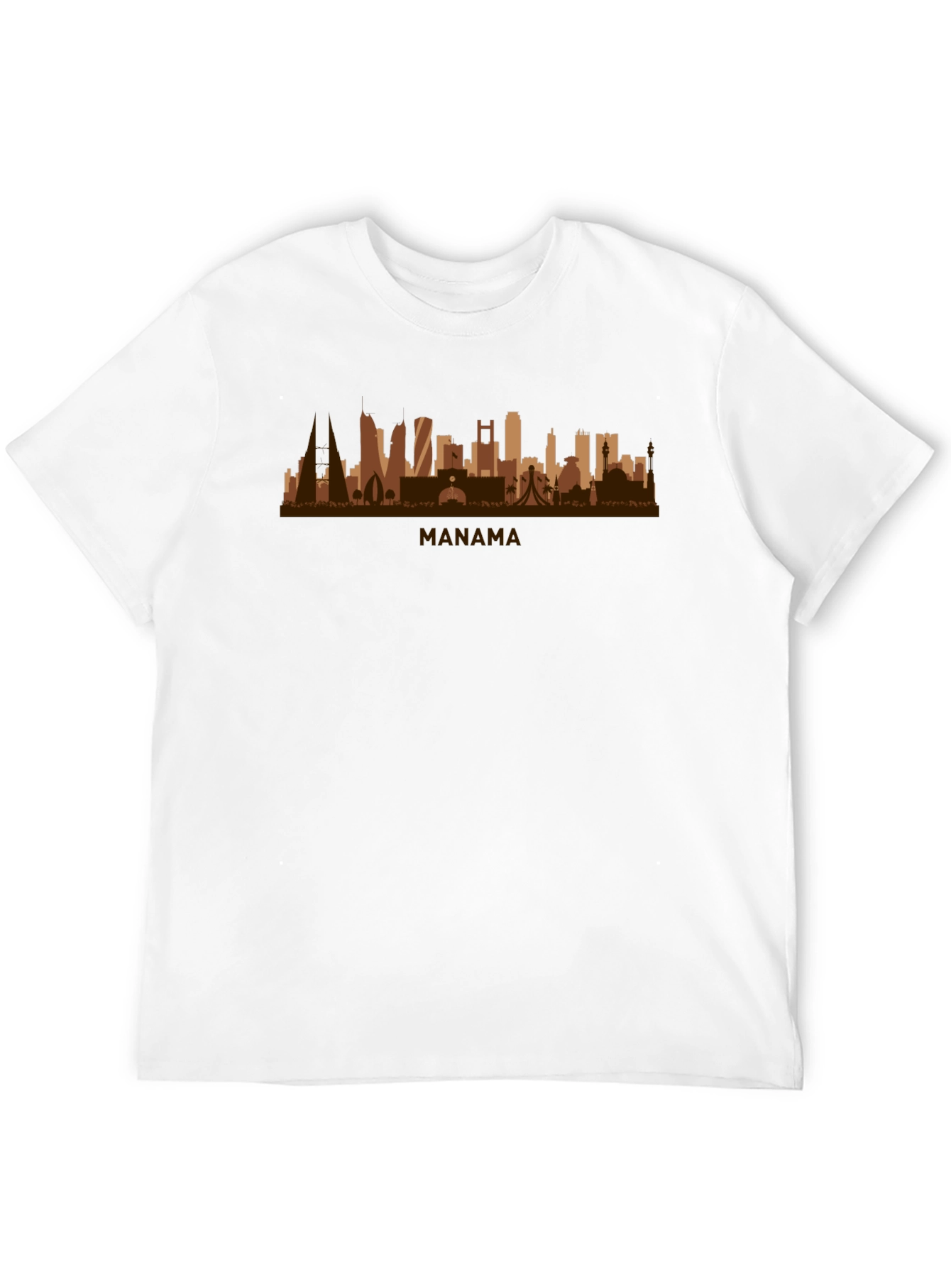 Manama Skyline Graphic Tee - Stylish Cityscape T-Shirt