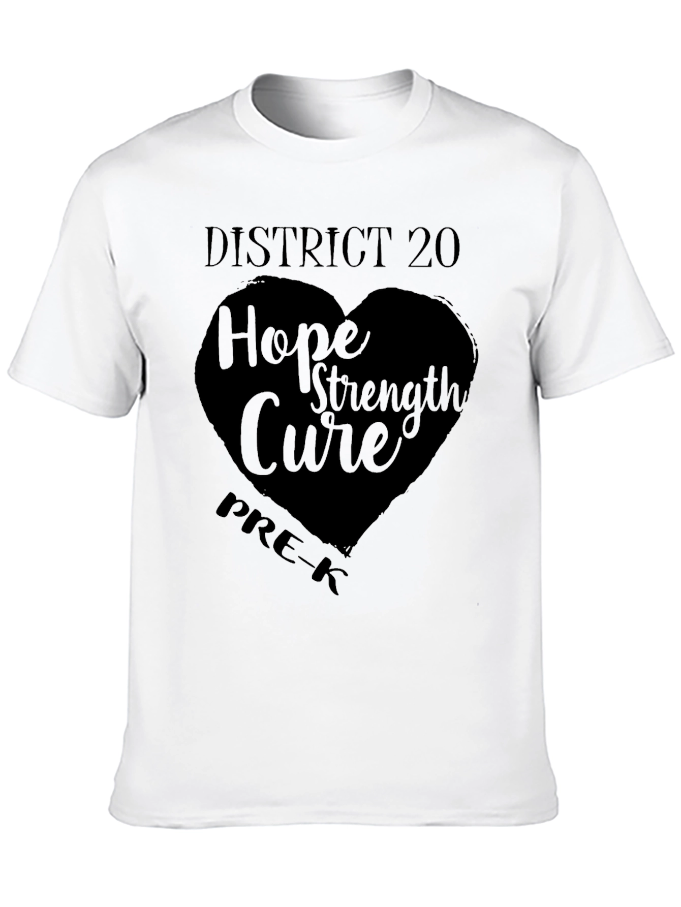 District 20 Hope Strength Cure PRE-K T-Shirt