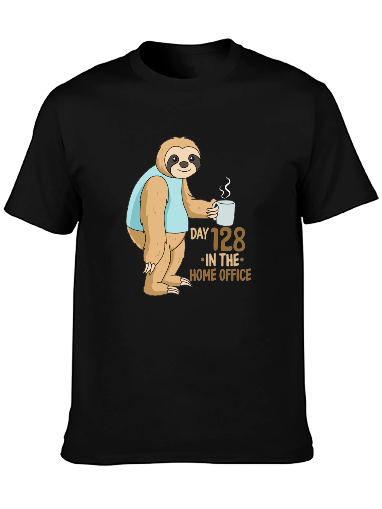 Sloth Day 128 Home Office T-Shirt