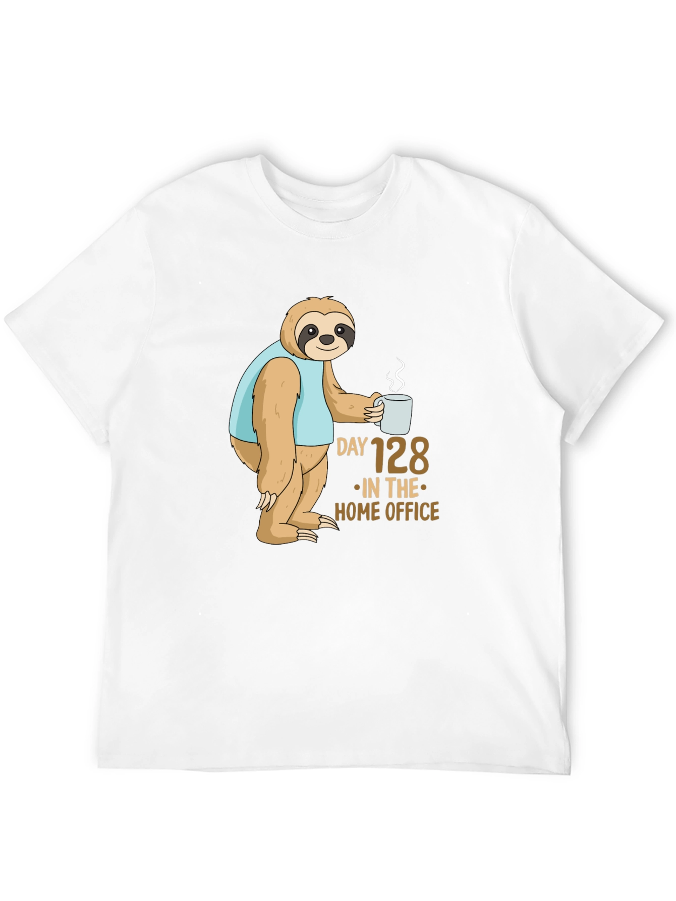 Sloth Day 128 Home Office T-Shirt