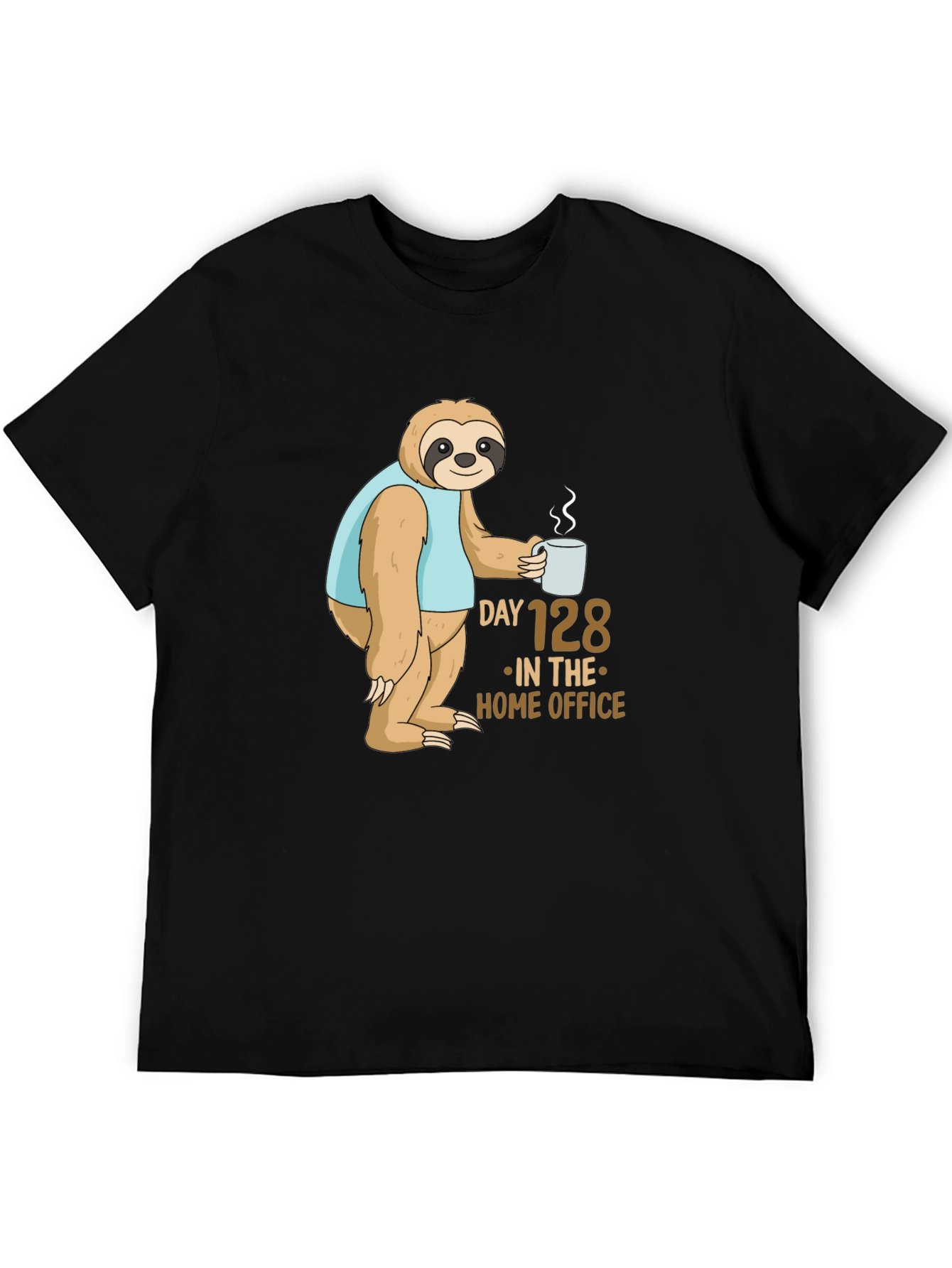 Sloth Day 128 Home Office T-Shirt