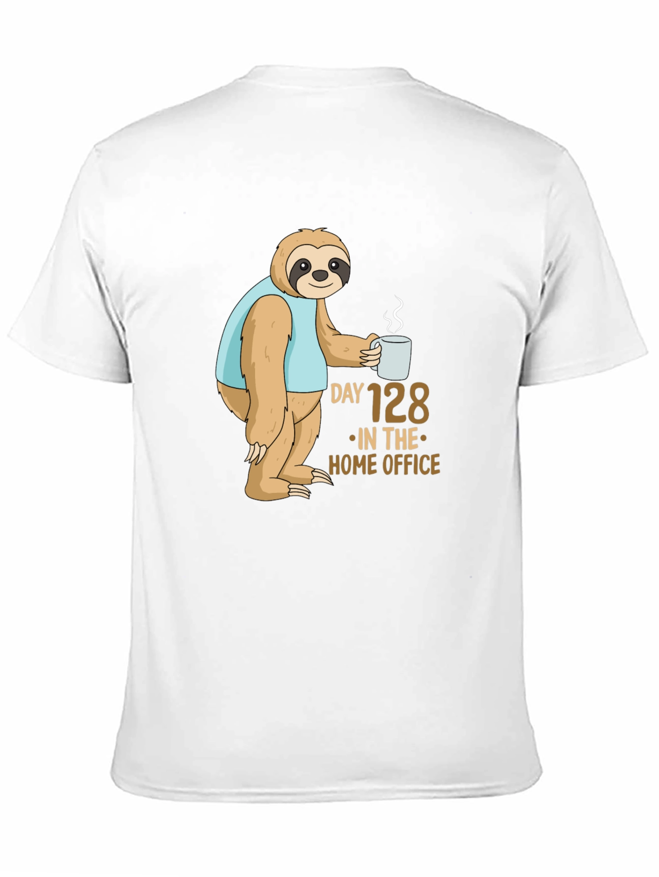 Sloth Day 128 Home Office T-Shirt