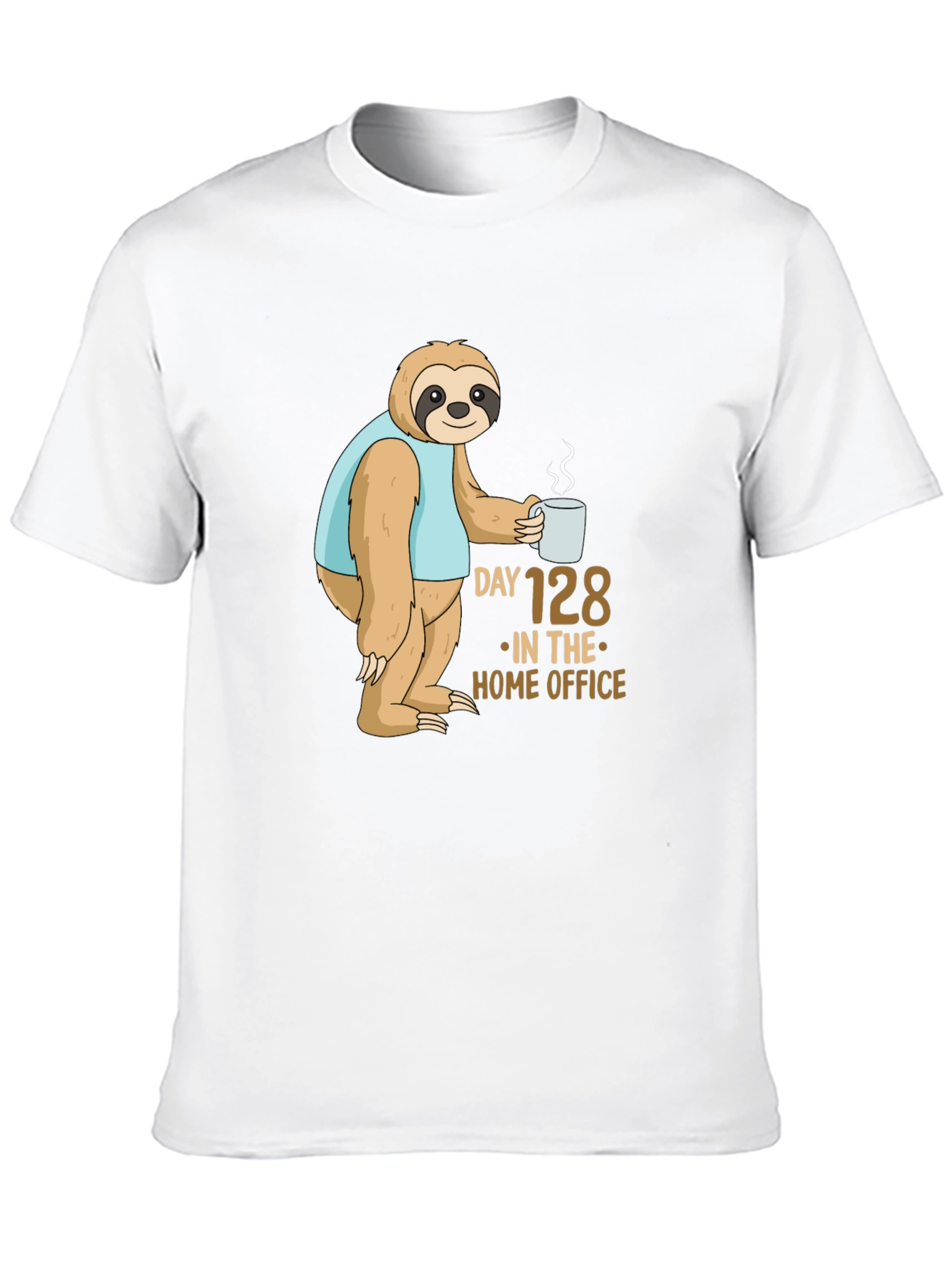 Sloth Day 128 Home Office T-Shirt