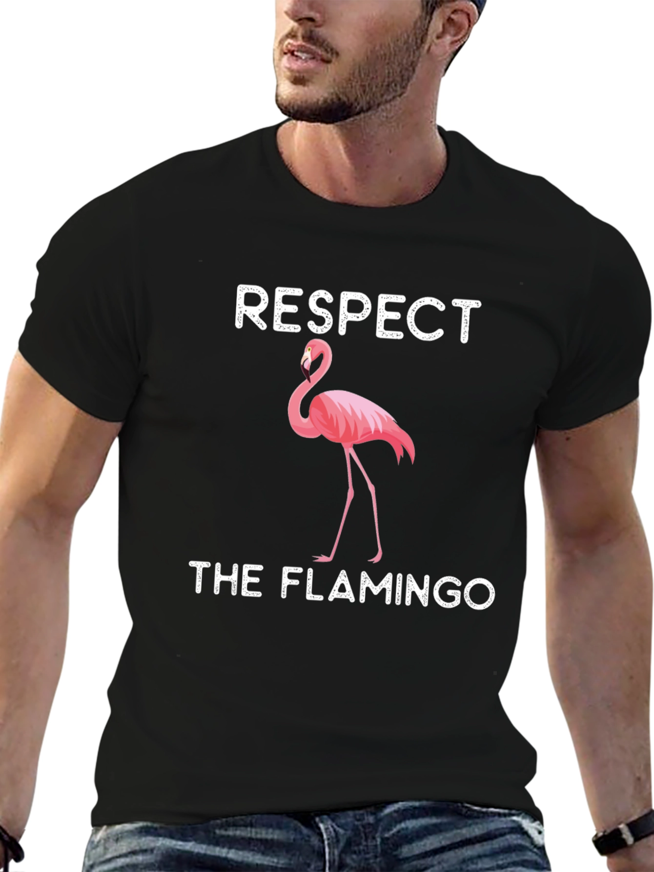 Respect the Flamingo T-Shirt - Black