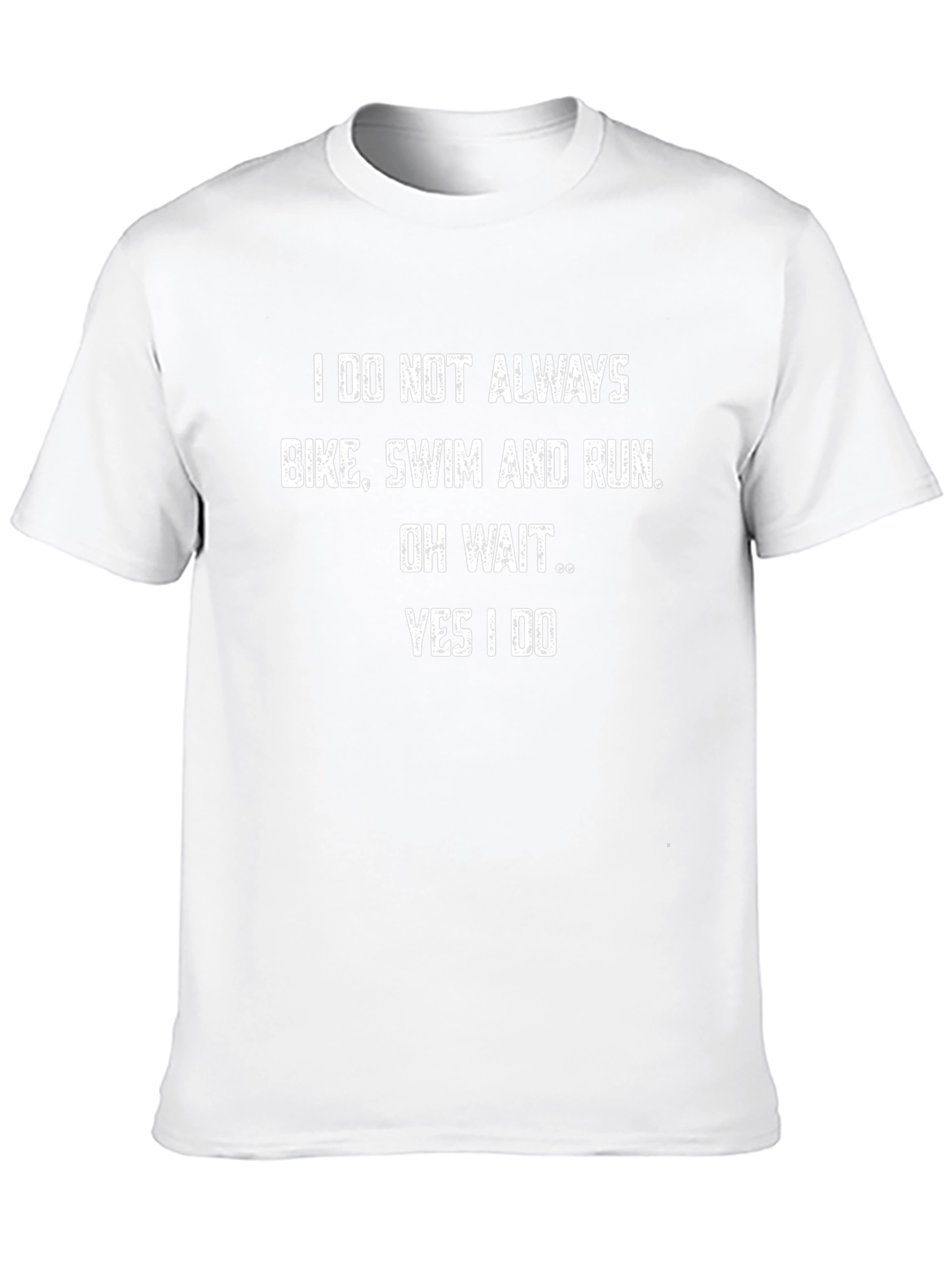 Triathlete Black T-Shirt: Bike Swim Run