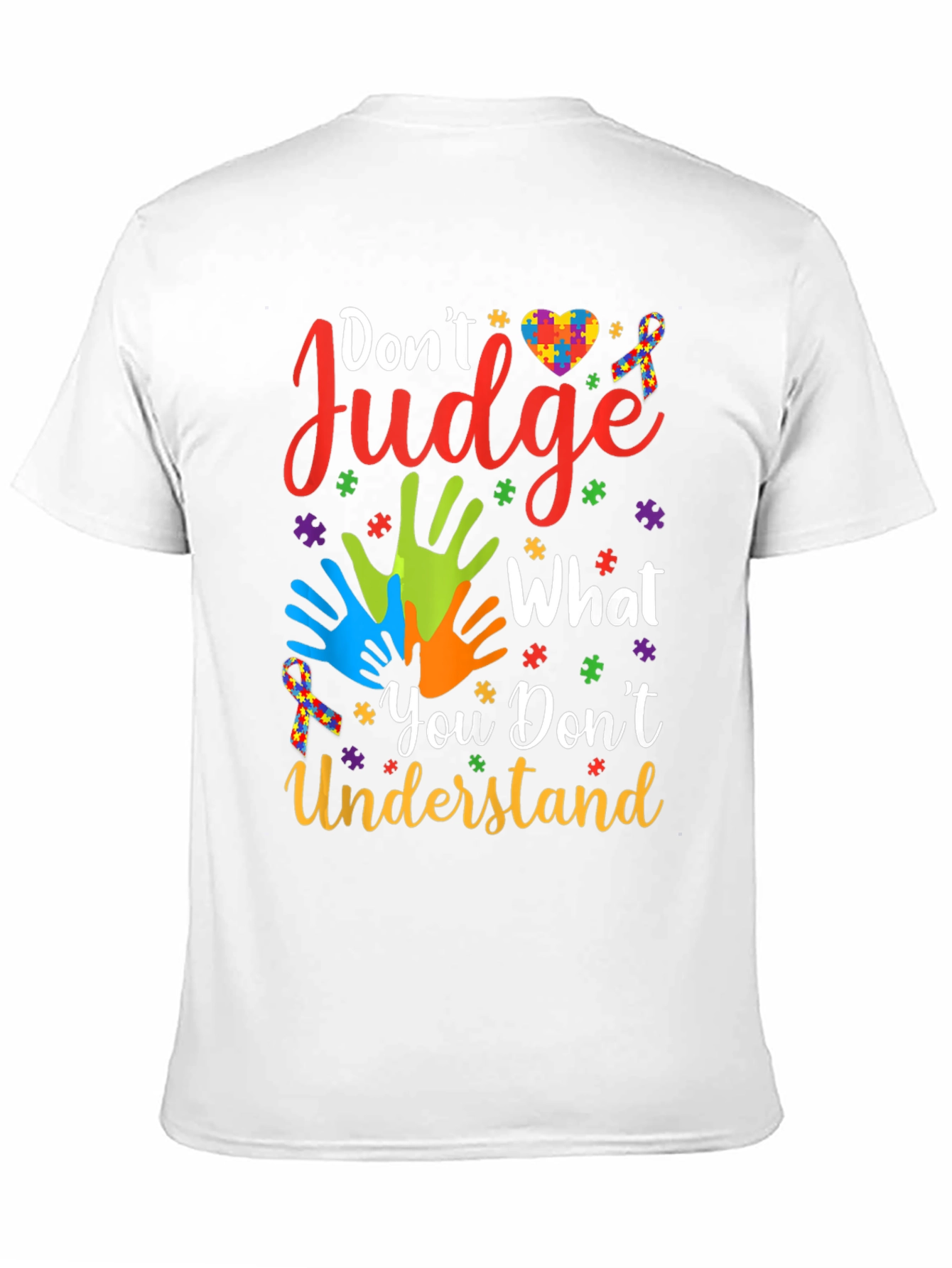 Autism Awareness Graphic Tee - Dont Judge