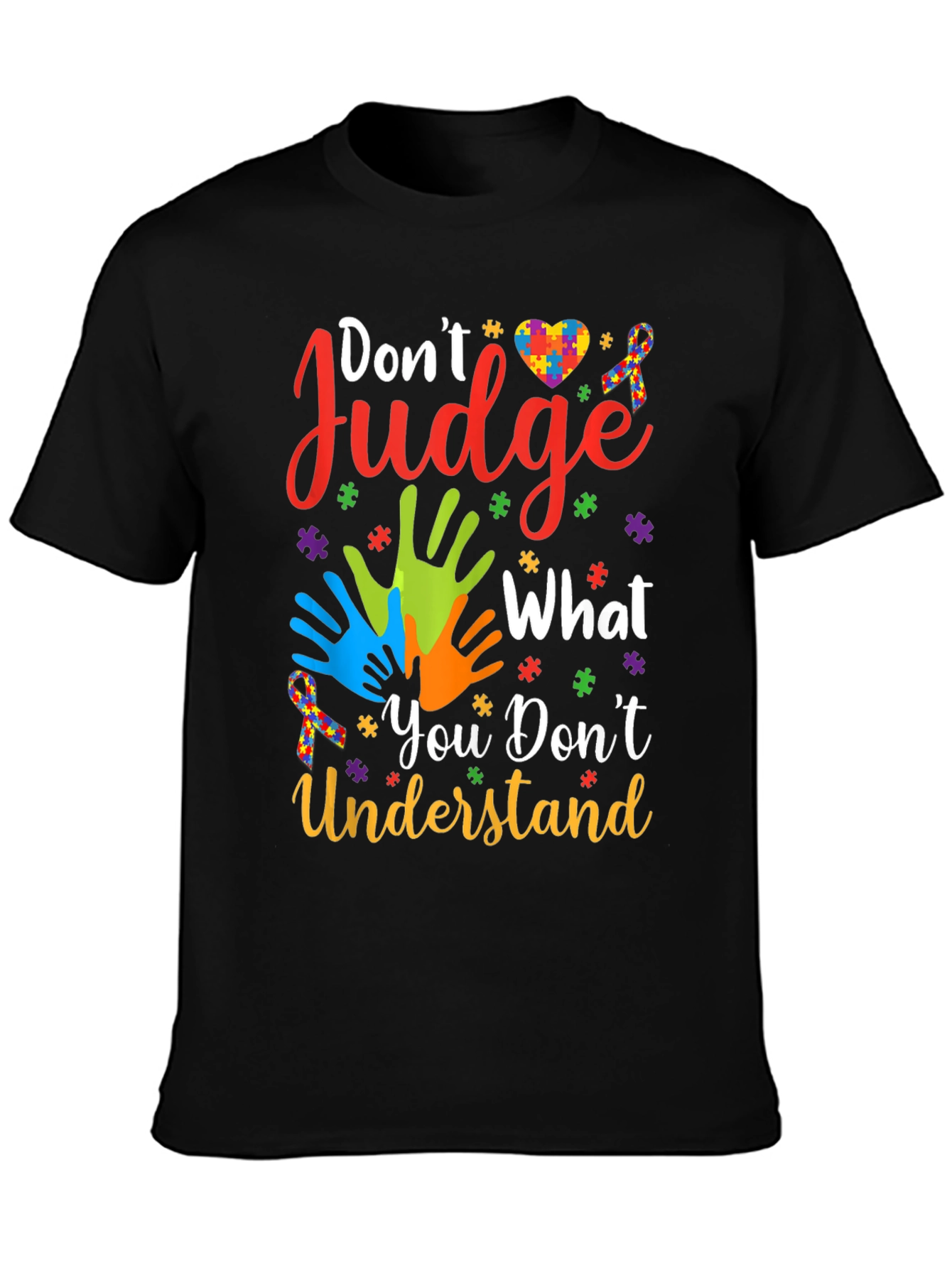 Autism Awareness Graphic Tee - Dont Judge