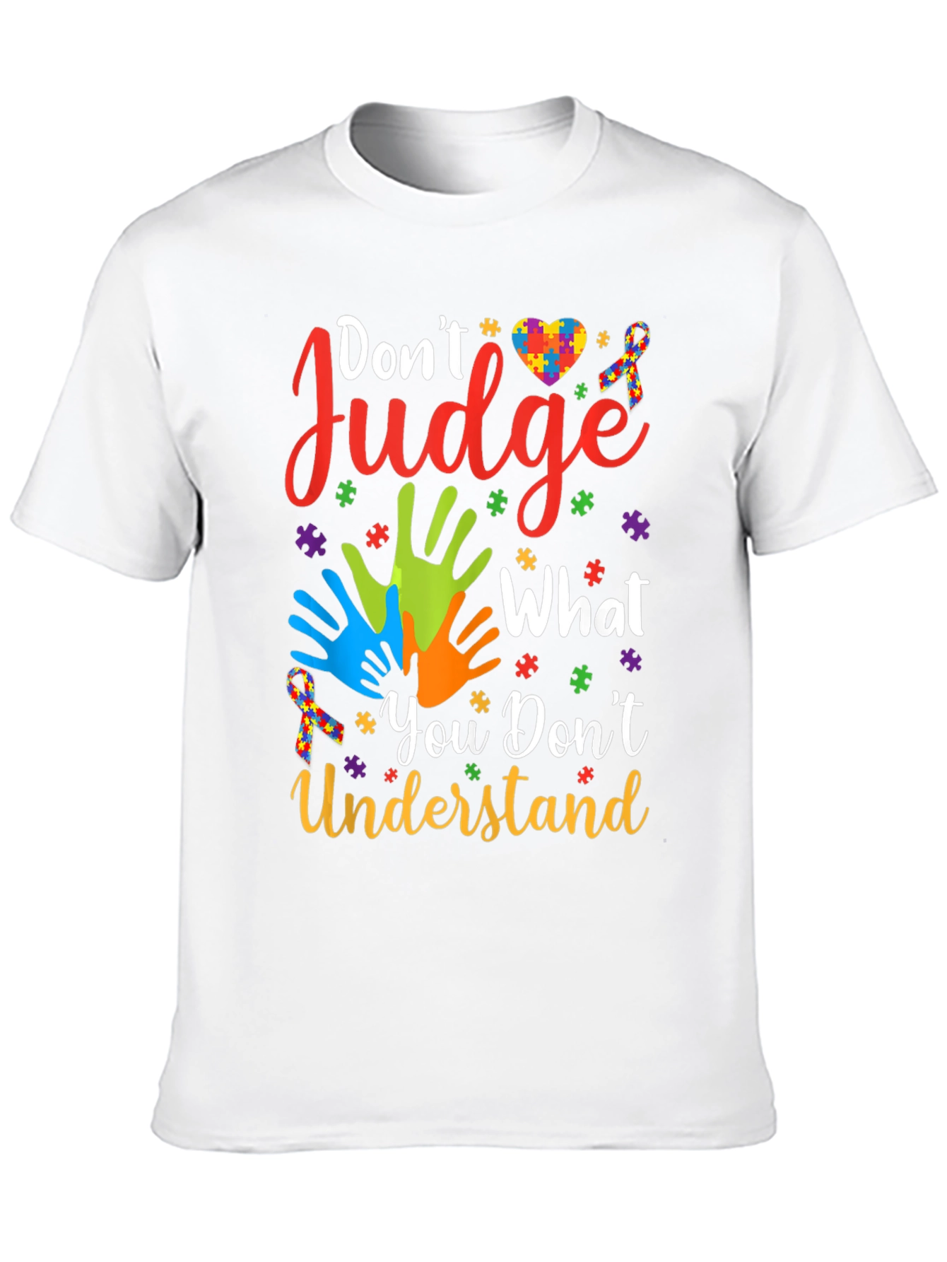 Autism Awareness Graphic Tee - Dont Judge