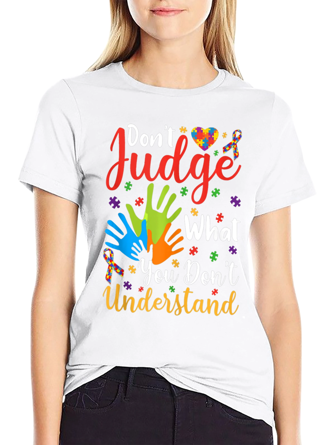 Autism Awareness Graphic Tee - Dont Judge