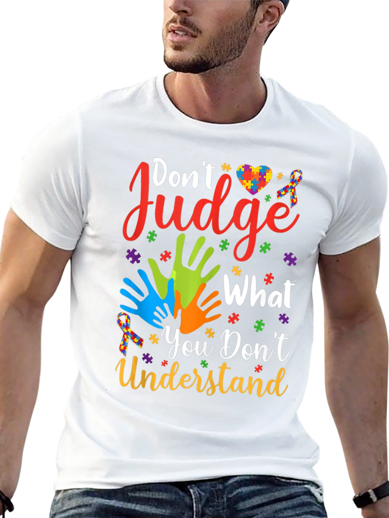 Autism Awareness Graphic Tee - Dont Judge