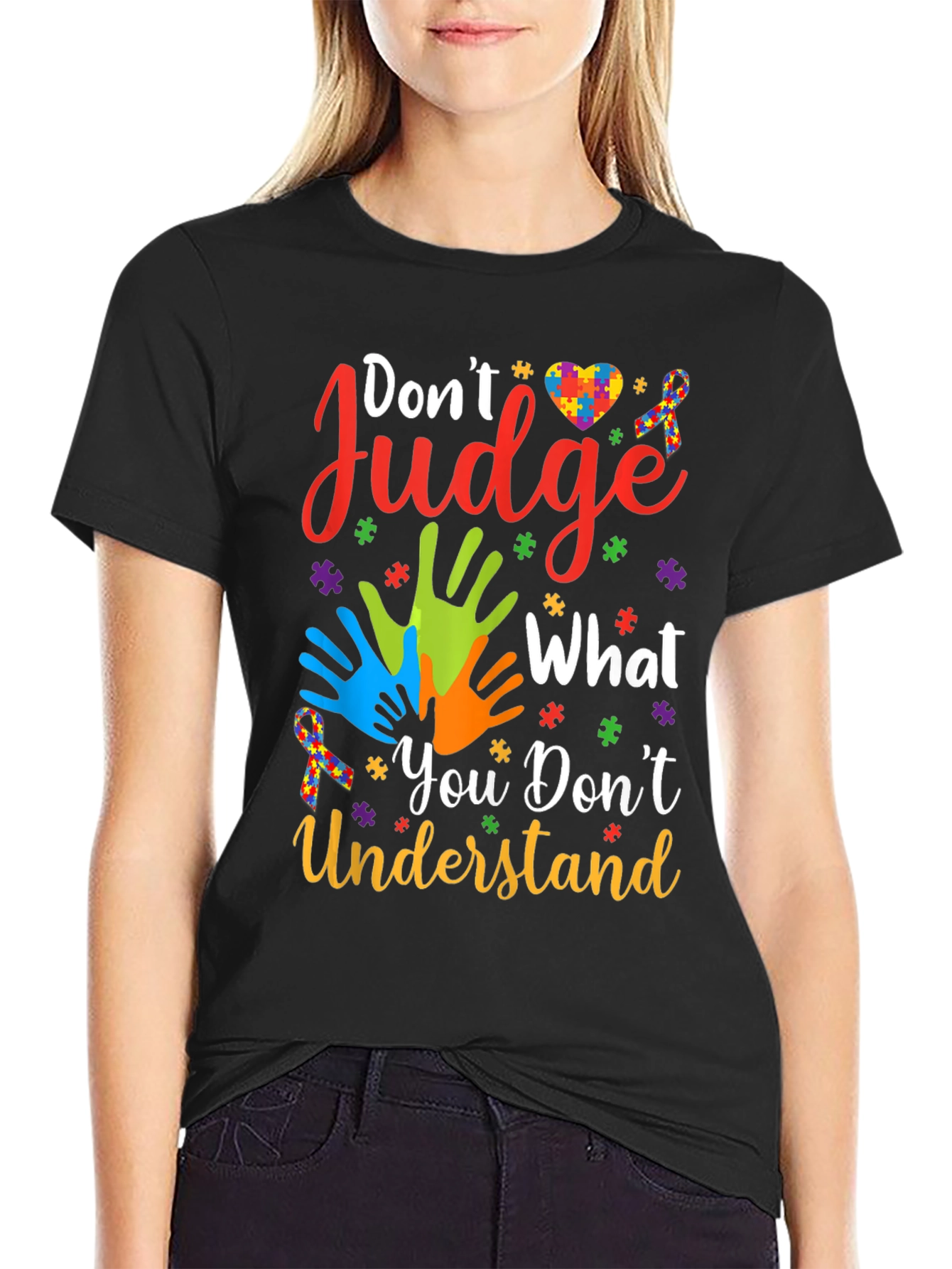 Autism Awareness Graphic Tee - Dont Judge