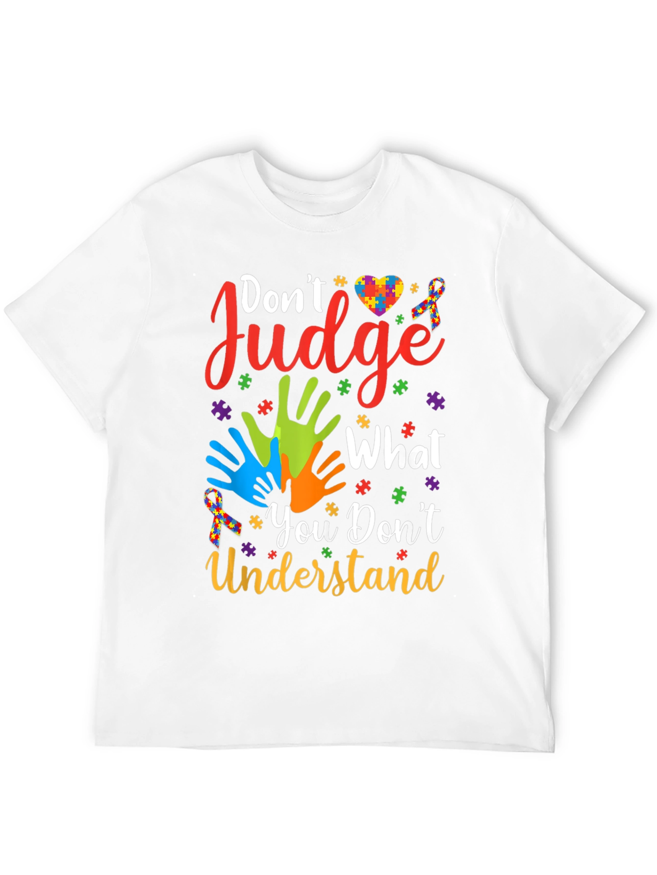 Autism Awareness Graphic Tee - Dont Judge