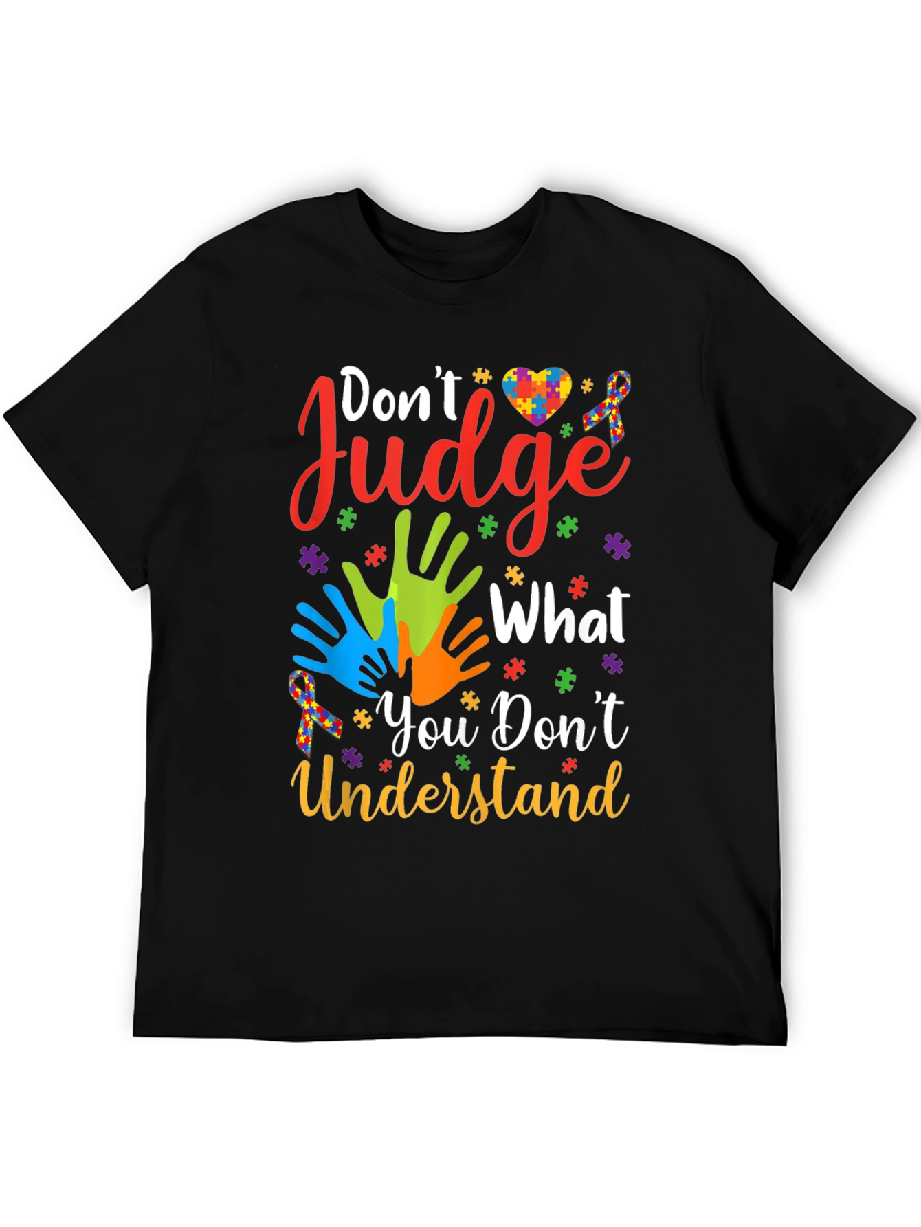Autism Awareness Graphic Tee - Dont Judge