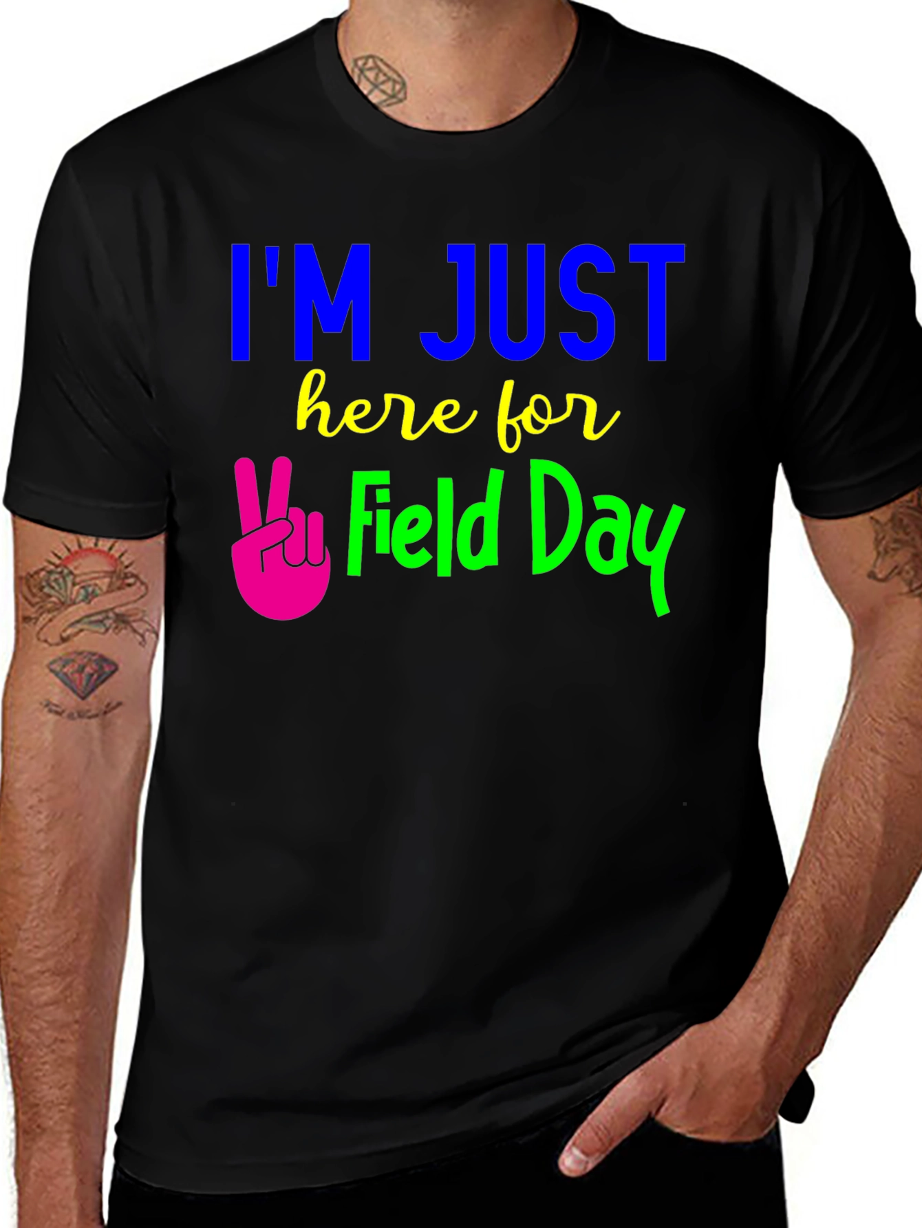 Im Just Here for Field Day Graphic Tee