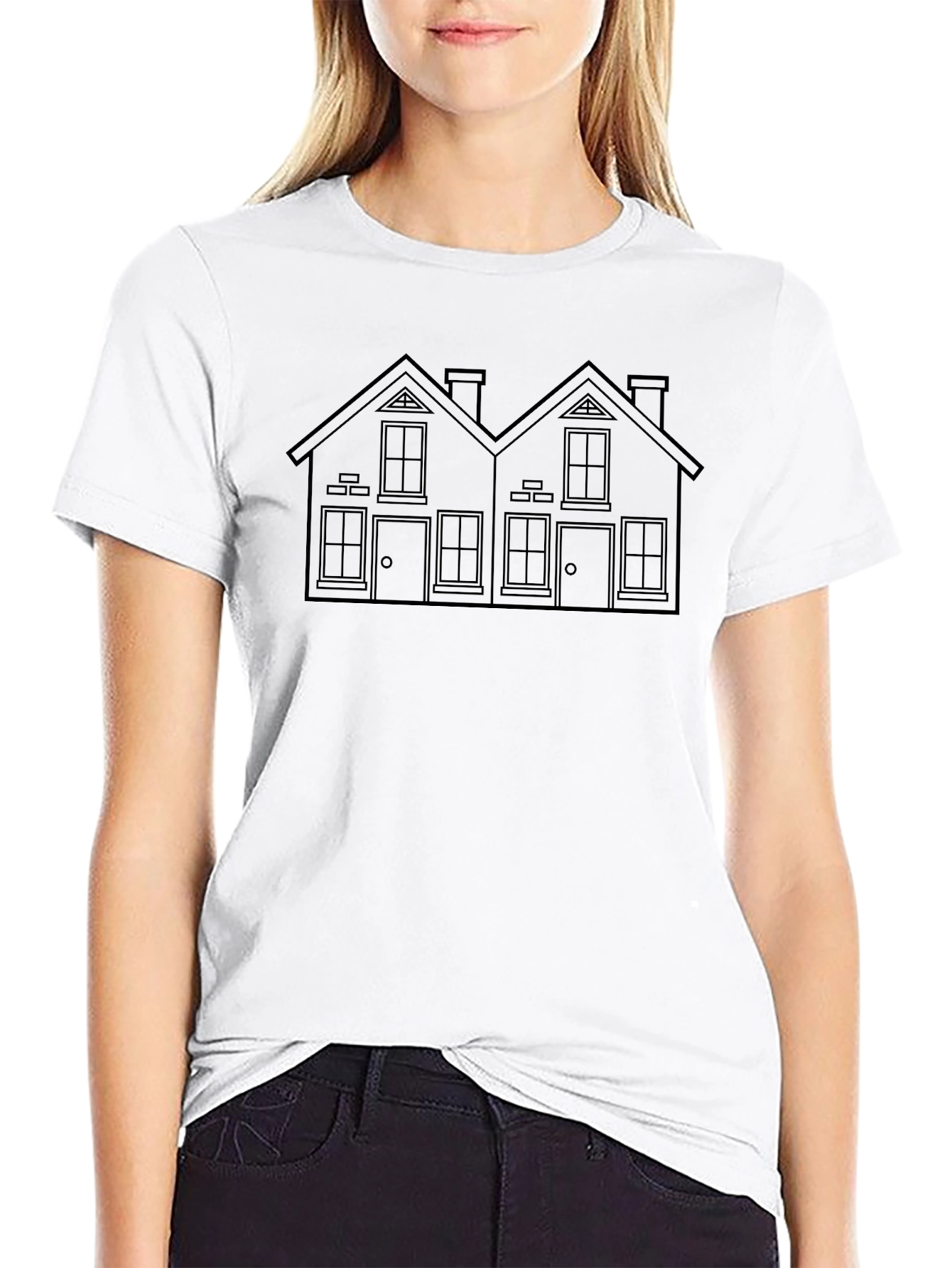 Twin House T-Shirt - Urban Style Tee
