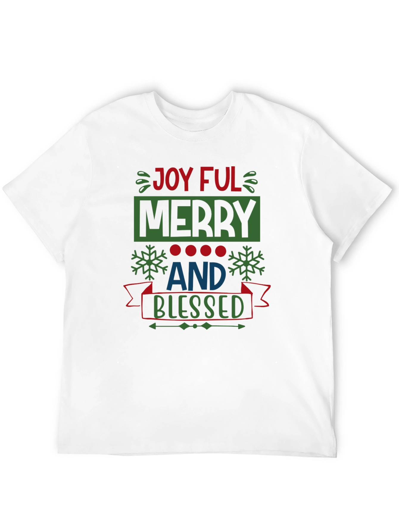 Joyful Merry and Blessed Christmas T-Shirt