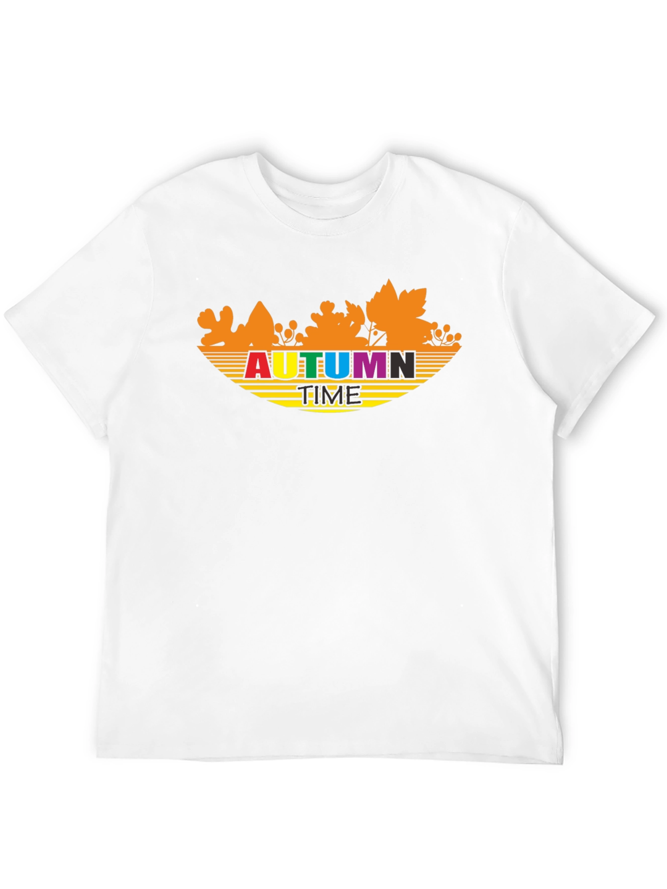 Autumn Time Graphic Tee - Stylish Fall Season Shirt