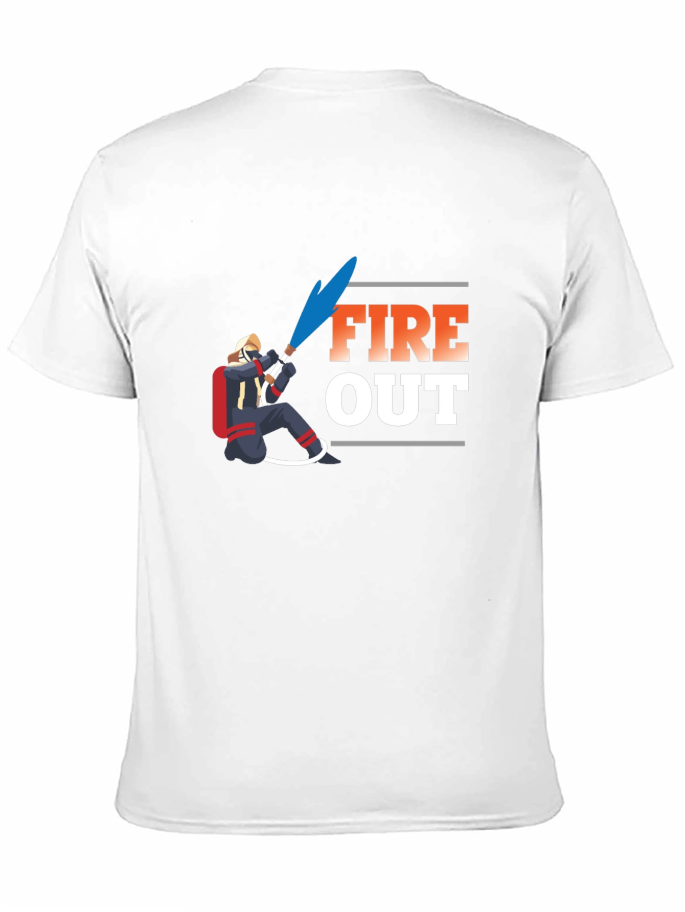 Fire Out Graphic T-Shirt - Black Cotton Tee