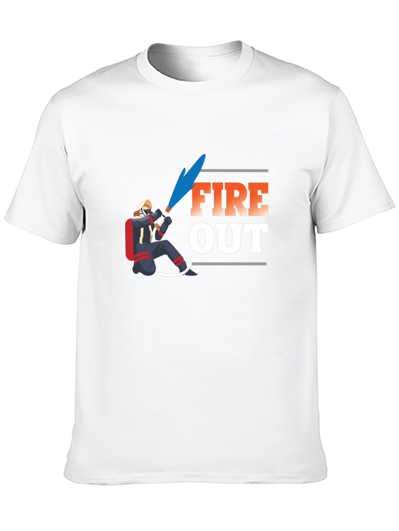Fire Out Graphic T-Shirt - Black Cotton Tee