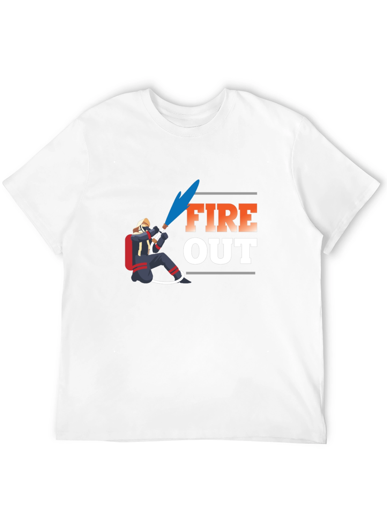 Fire Out Graphic T-Shirt - Black Cotton Tee