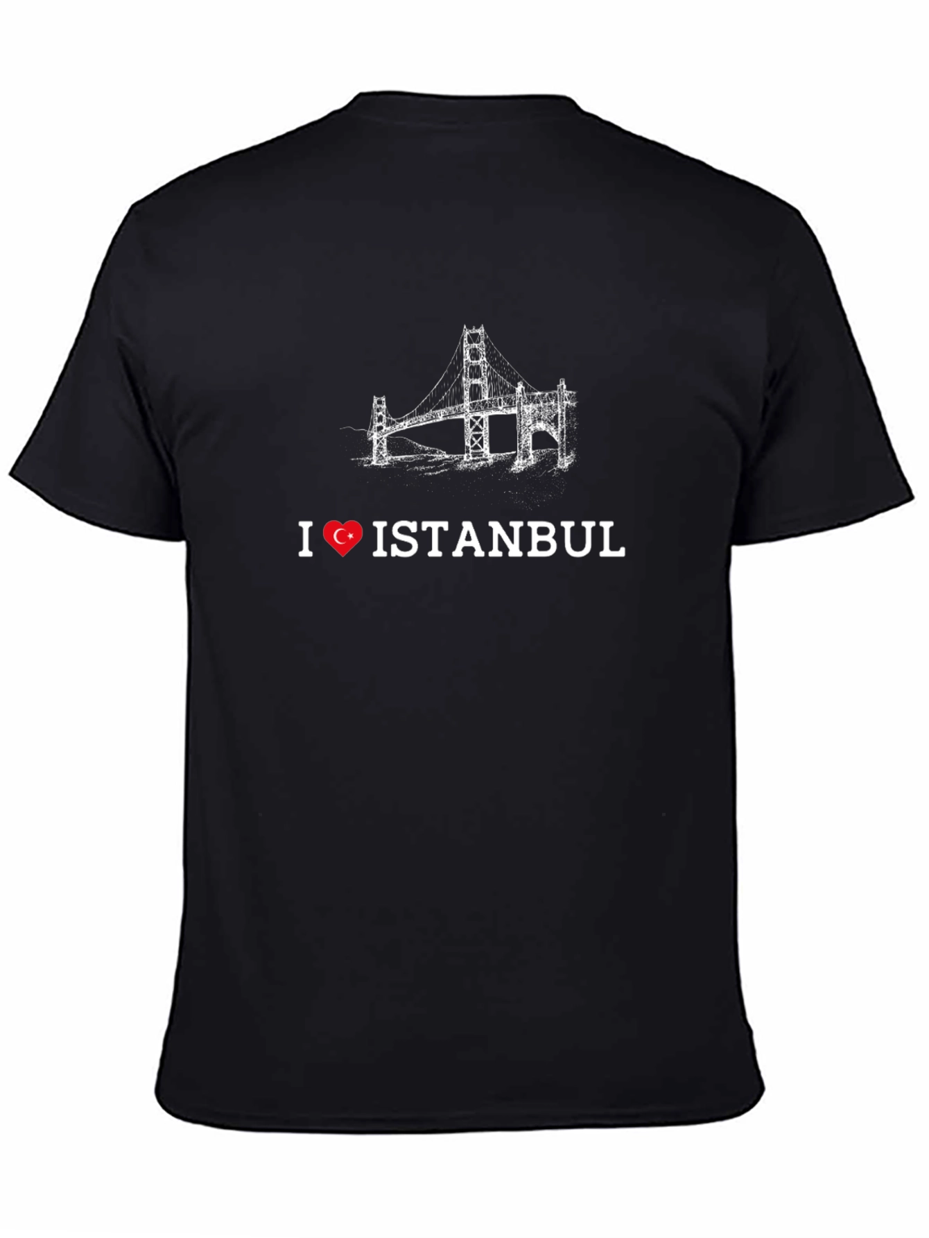 I Love Istanbul Black Graphic T-Shirt