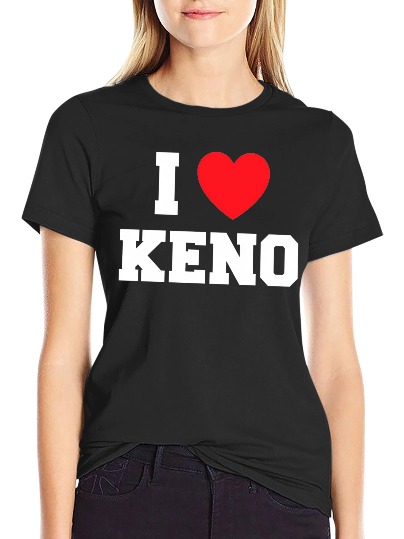 I Love Keno T-Shirt - Black Graphic Tee