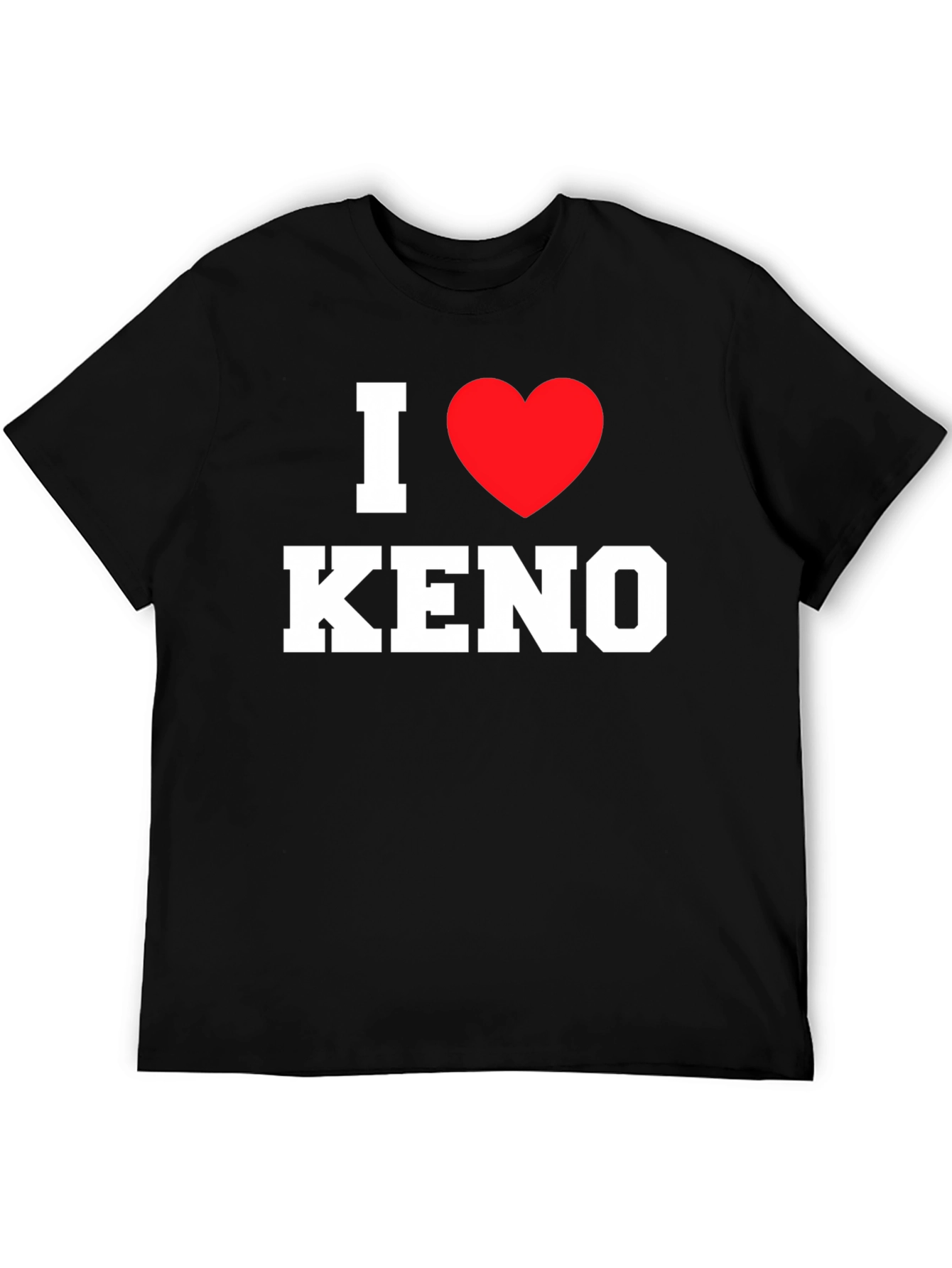 I Love Keno T-Shirt - Black Graphic Tee