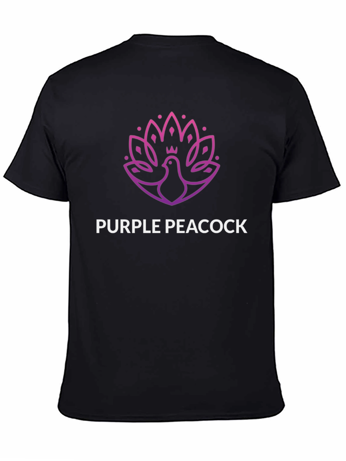 Purple Peacock Graphic Tee - Unique Design